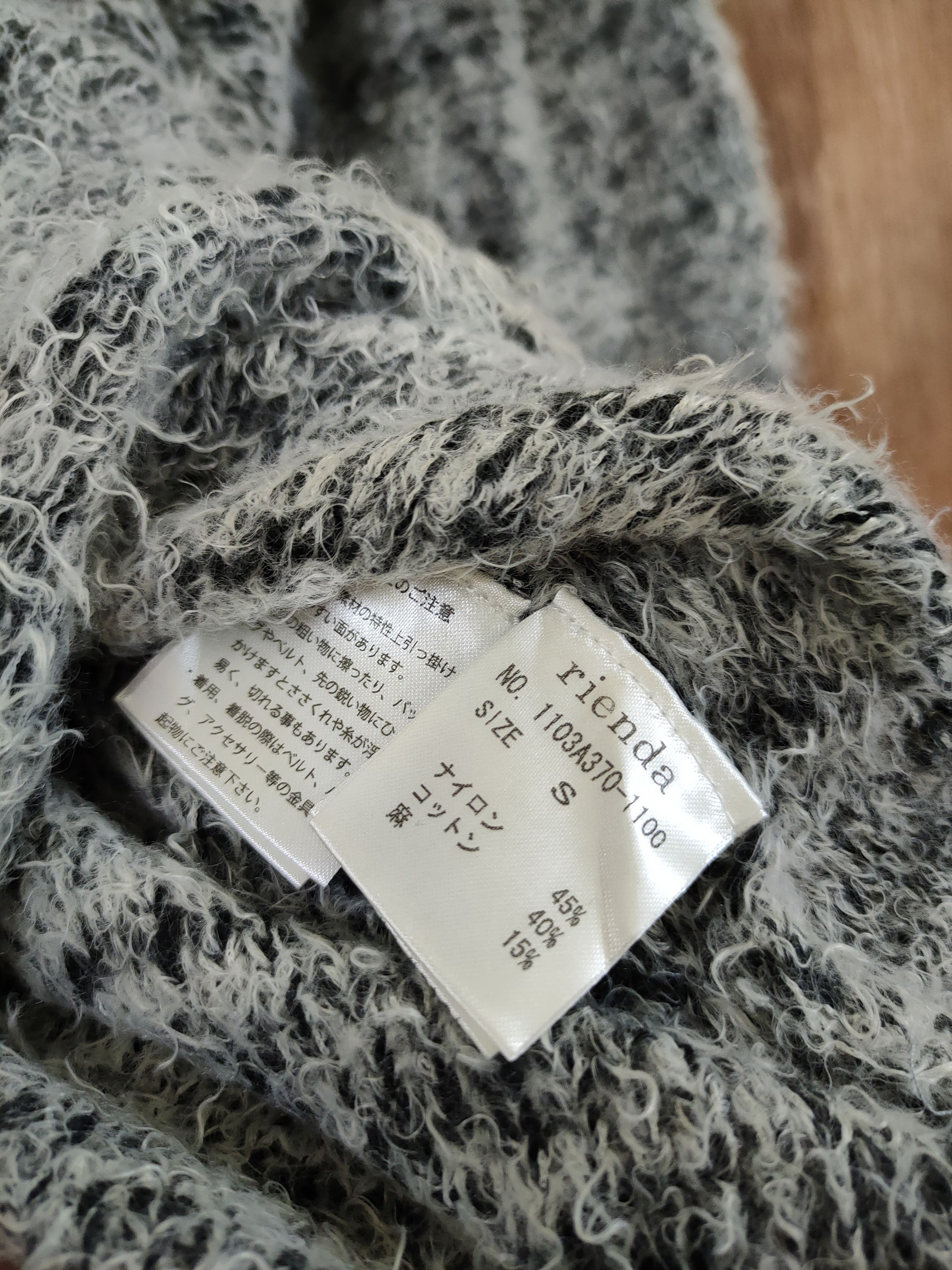 Aran Crafts D Rienda grey mohair fur knitwear shag shaggy japan #46-456 Size S / US 4 / IT 40 - 7 Thumbnail