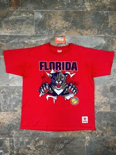 Vintage 90s Stone NHL Florida Panthers Graphic T-Shirt - X-Large Cotton–  Domno Vintage