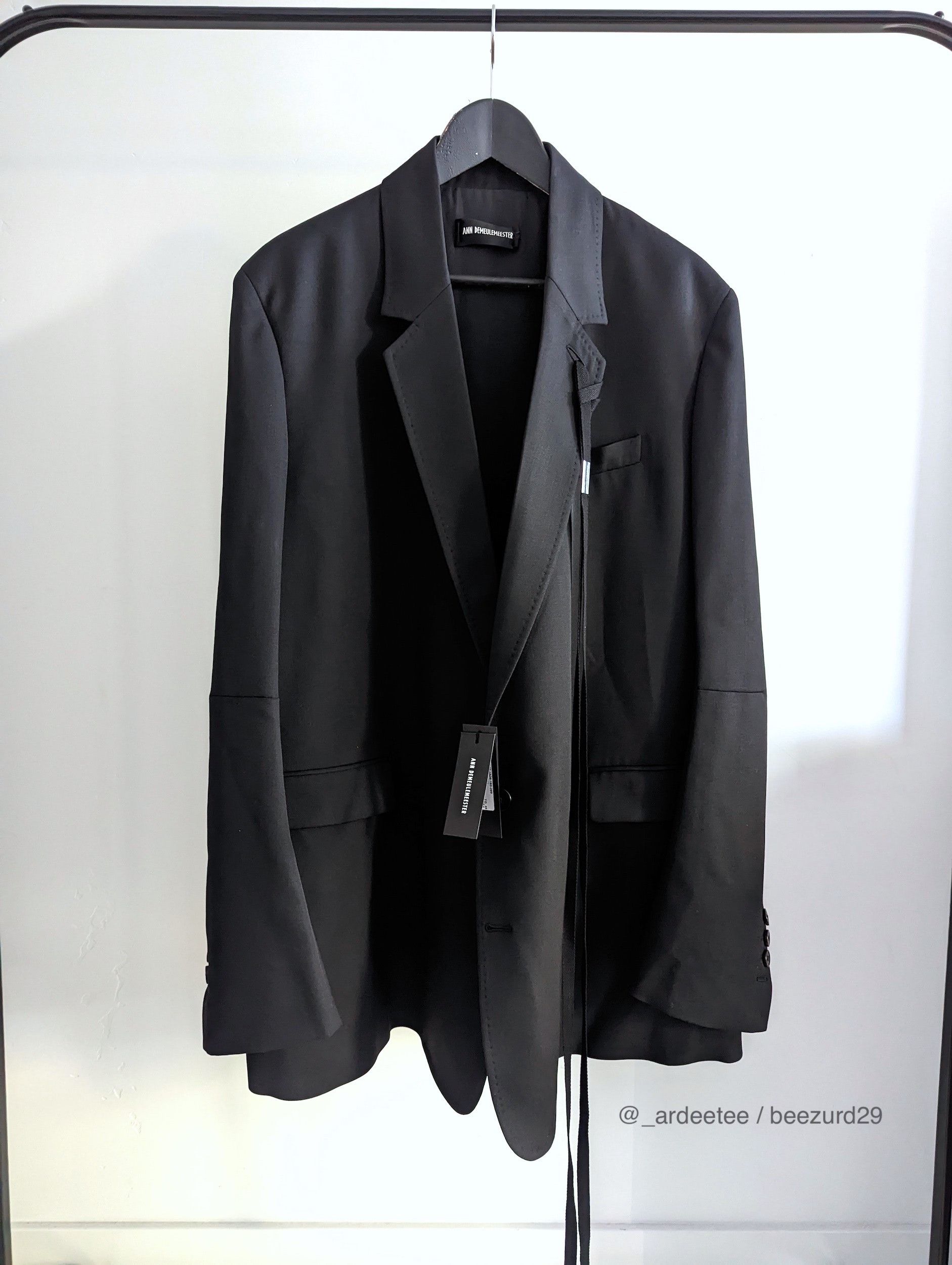 Ann Demeulemeester *NEW* DEN SLOUCHY RIBBON JACKET/BLAZER 44FR/48IT/S Size US S / EU 44-46 / 1 - 2 Thumbnail