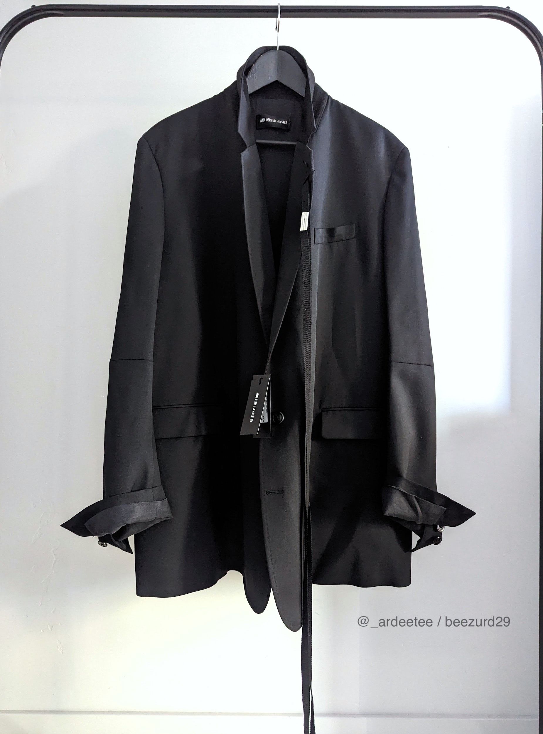 Ann Demeulemeester *NEW* DEN SLOUCHY RIBBON JACKET/BLAZER 44FR/48IT/S Size US S / EU 44-46 / 1 - 5 Thumbnail