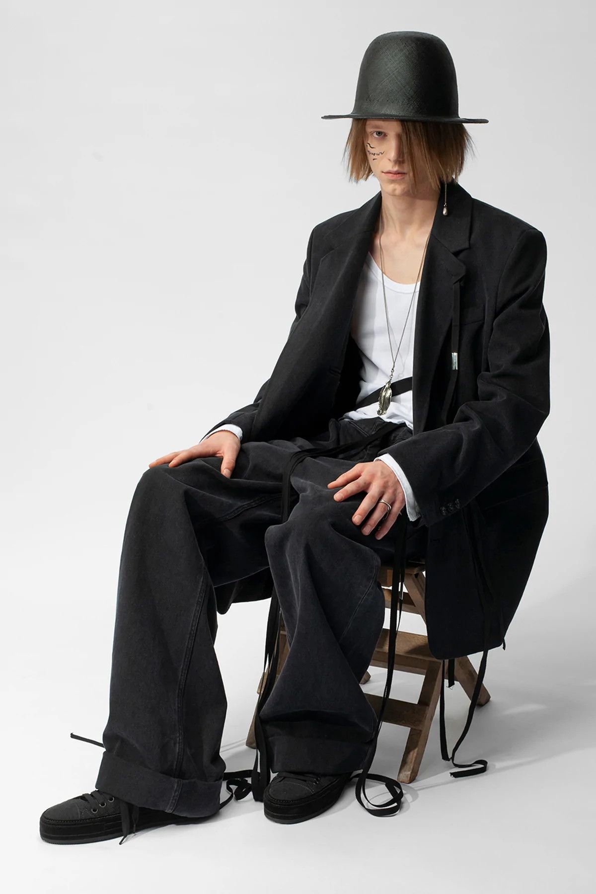 Ann Demeulemeester *NEW* DEN SLOUCHY RIBBON JACKET/BLAZER 44FR/48IT/S Size US S / EU 44-46 / 1 - 9 Thumbnail