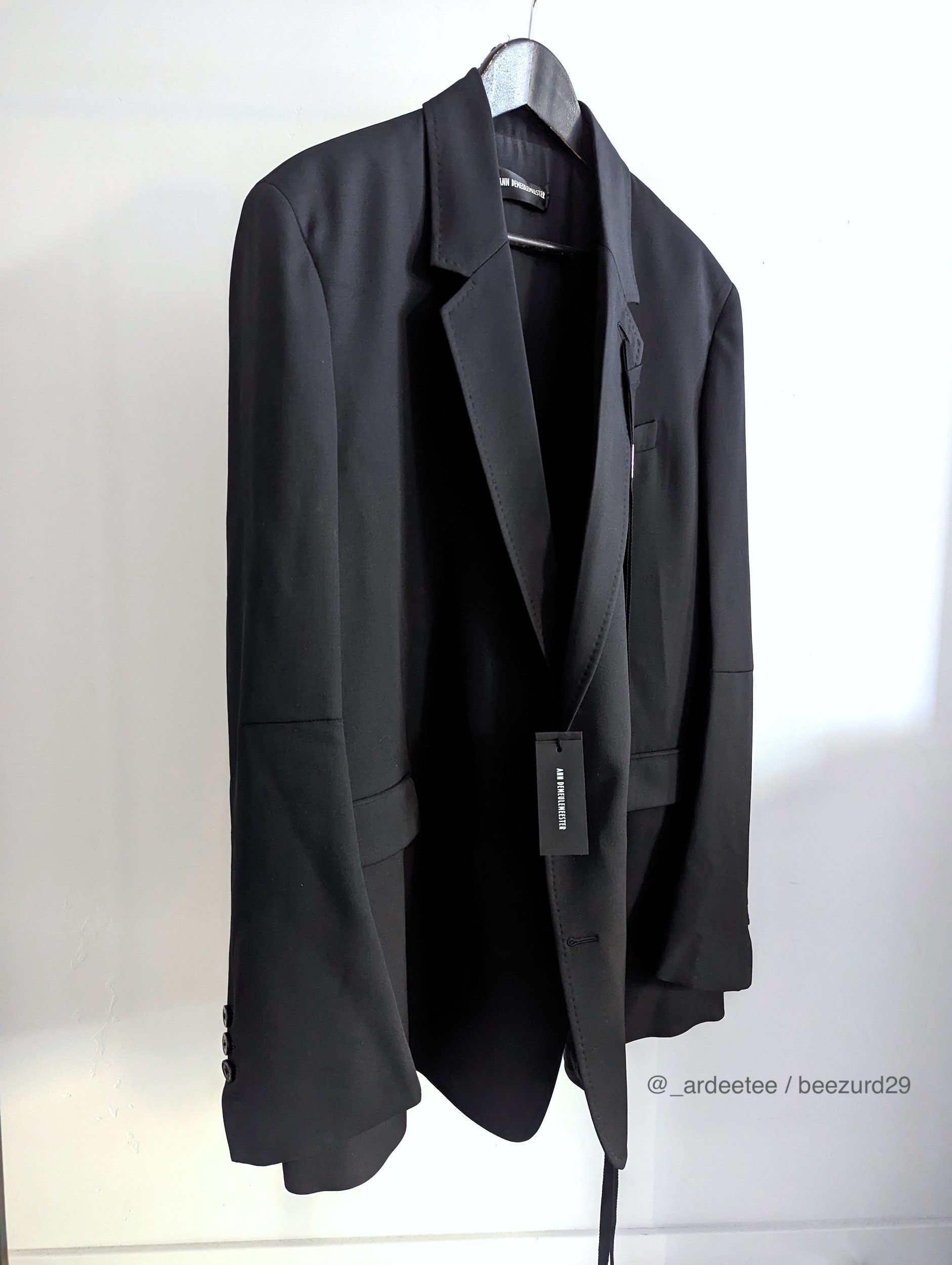 Ann Demeulemeester *NEW* DEN SLOUCHY RIBBON JACKET/BLAZER 44FR/48IT/S Size US S / EU 44-46 / 1 - 3 Thumbnail