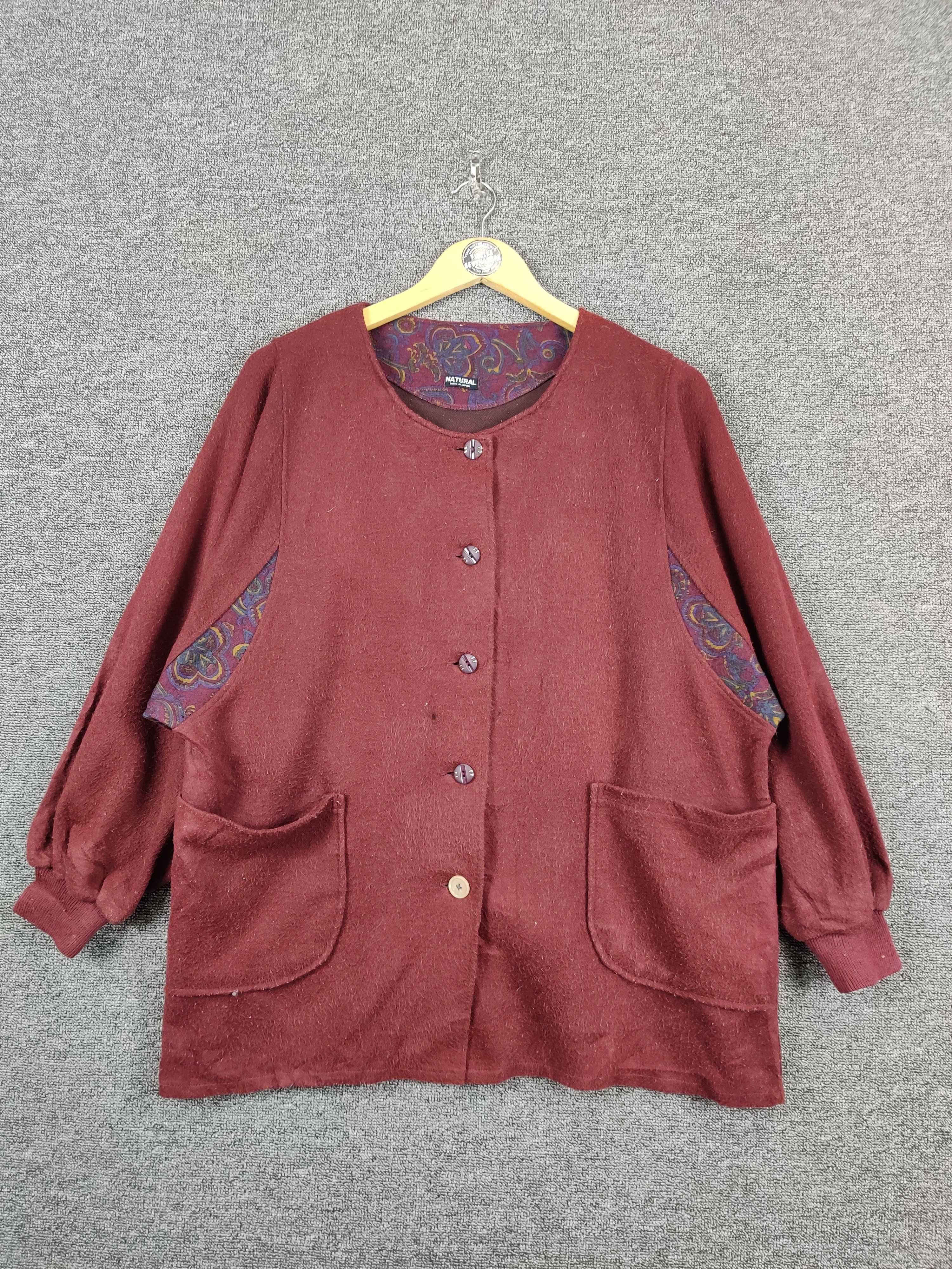 Japanese Brand Vintage Cardigan Button Up By Natural Made In Japan Size US L / EU 52-54 / 3 - 1 Thumbnail