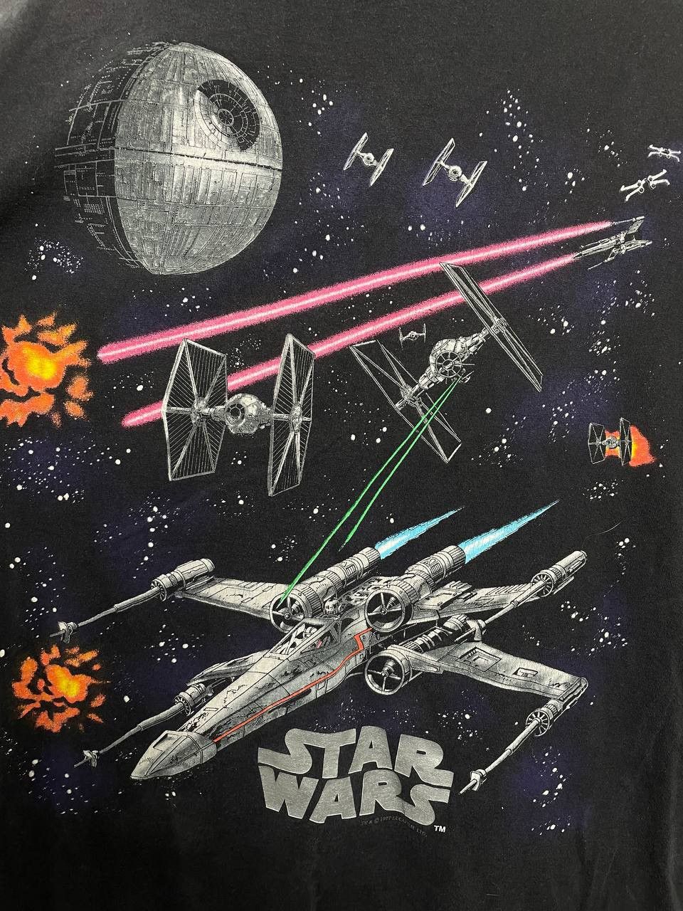 Star Wars Unique Star Wars t-shirt from 1997 by Lucasfilm Ltd! 90s vtg Size US XL / EU 56 / 4 - 8 Thumbnail