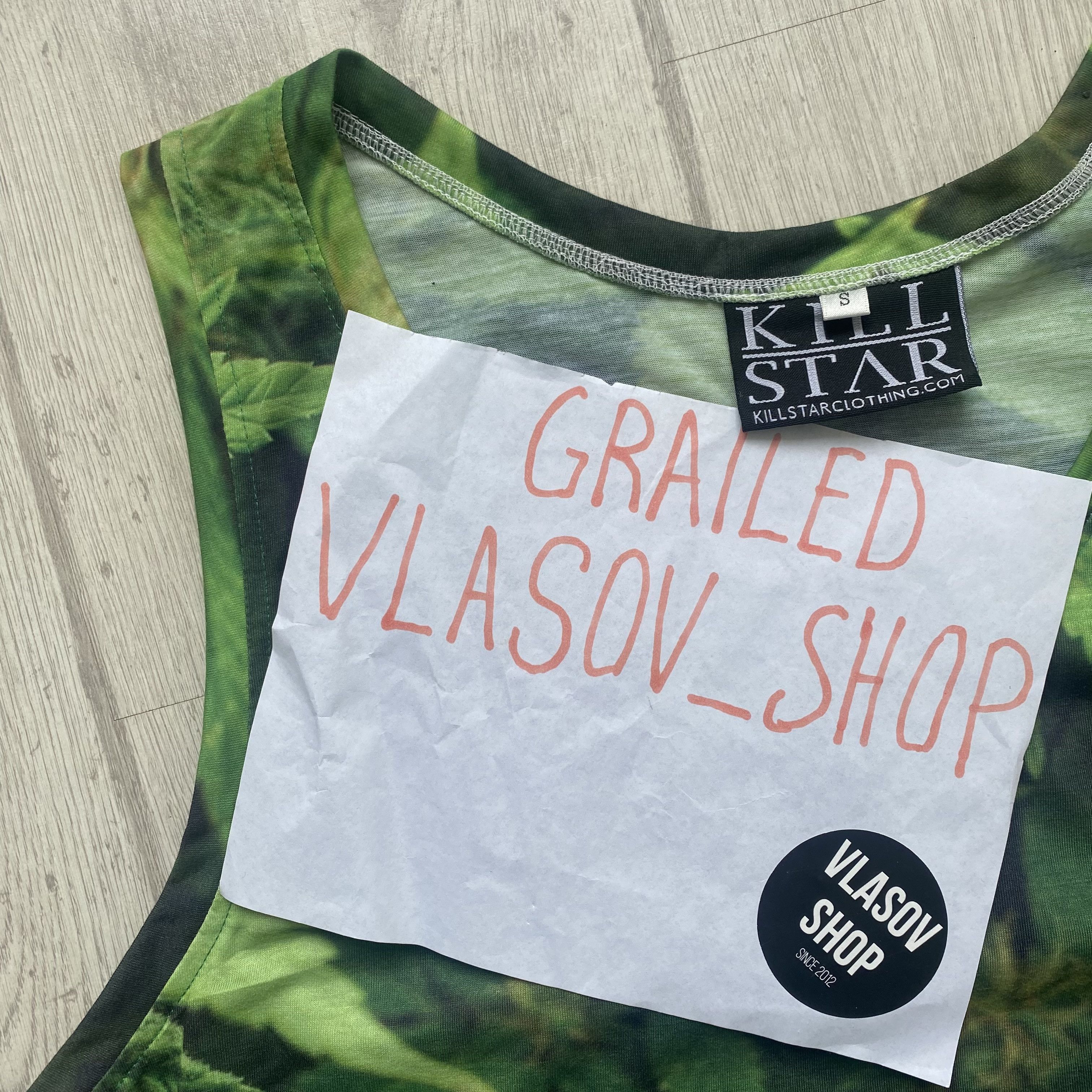 Killstar 🍀killstar 3D overprint Marijuana Weed tee Sleeveless acid Size US S / EU 44-46 / 1 - 4 Thumbnail
