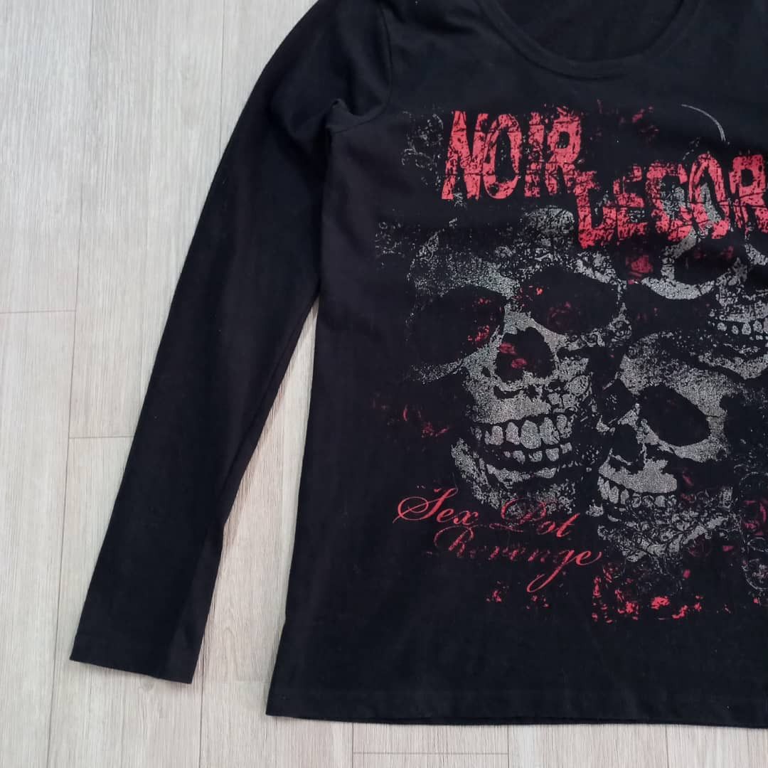 Japanese Brand SEX POT REVENGE Noir Decor Long Sleeve T-shirt Size US XS / EU 42 / 0 - 6 Thumbnail