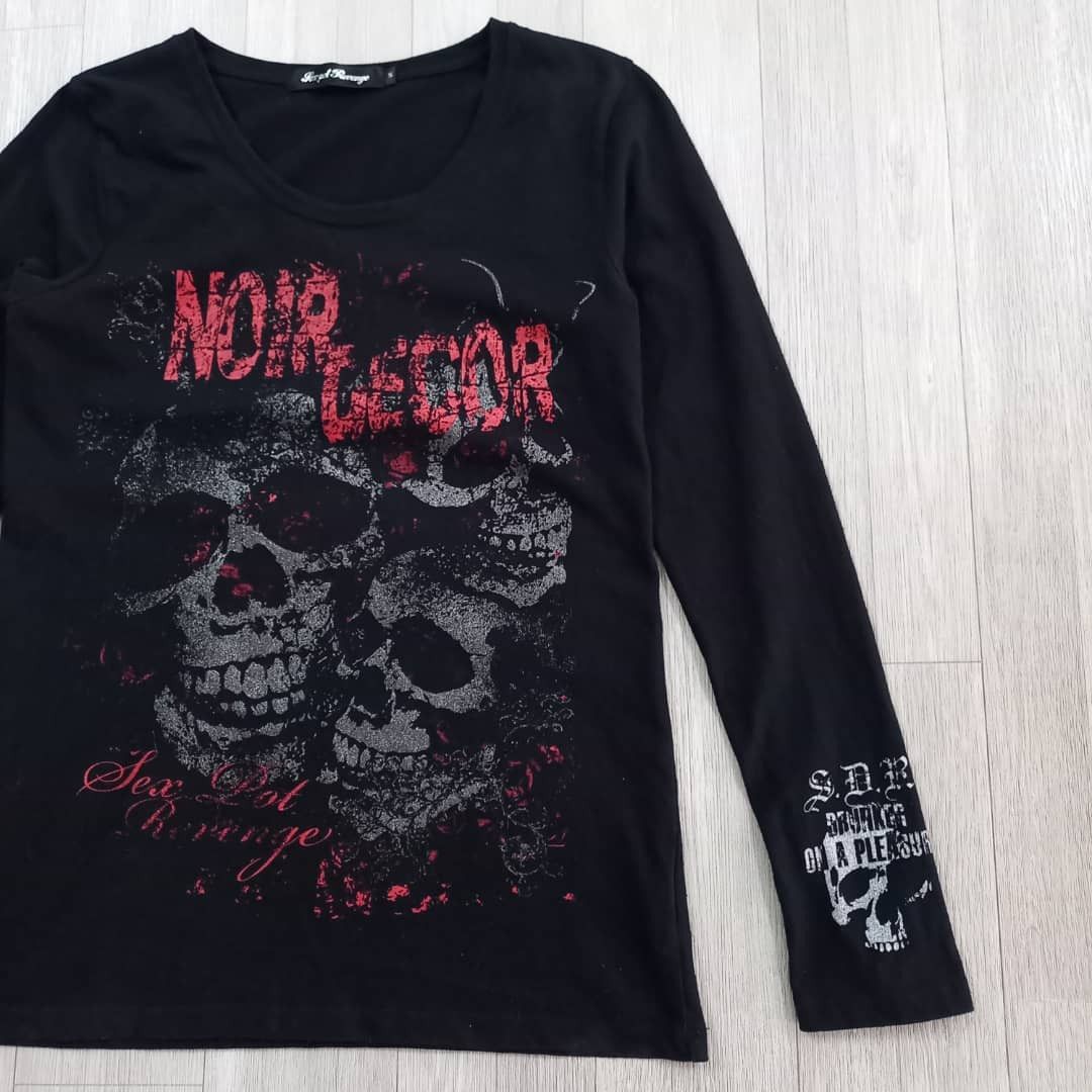Japanese Brand SEX POT REVENGE Noir Decor Long Sleeve T-shirt Size US XS / EU 42 / 0 - 5 Thumbnail