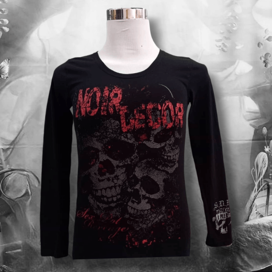 Japanese Brand SEX POT REVENGE Noir Decor Long Sleeve T-shirt Size US XS / EU 42 / 0 - 13 Thumbnail