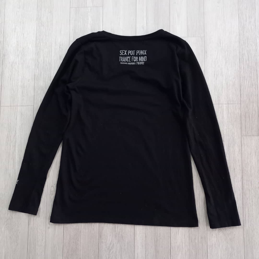 Japanese Brand SEX POT REVENGE Noir Decor Long Sleeve T-shirt Size US XS / EU 42 / 0 - 11 Thumbnail