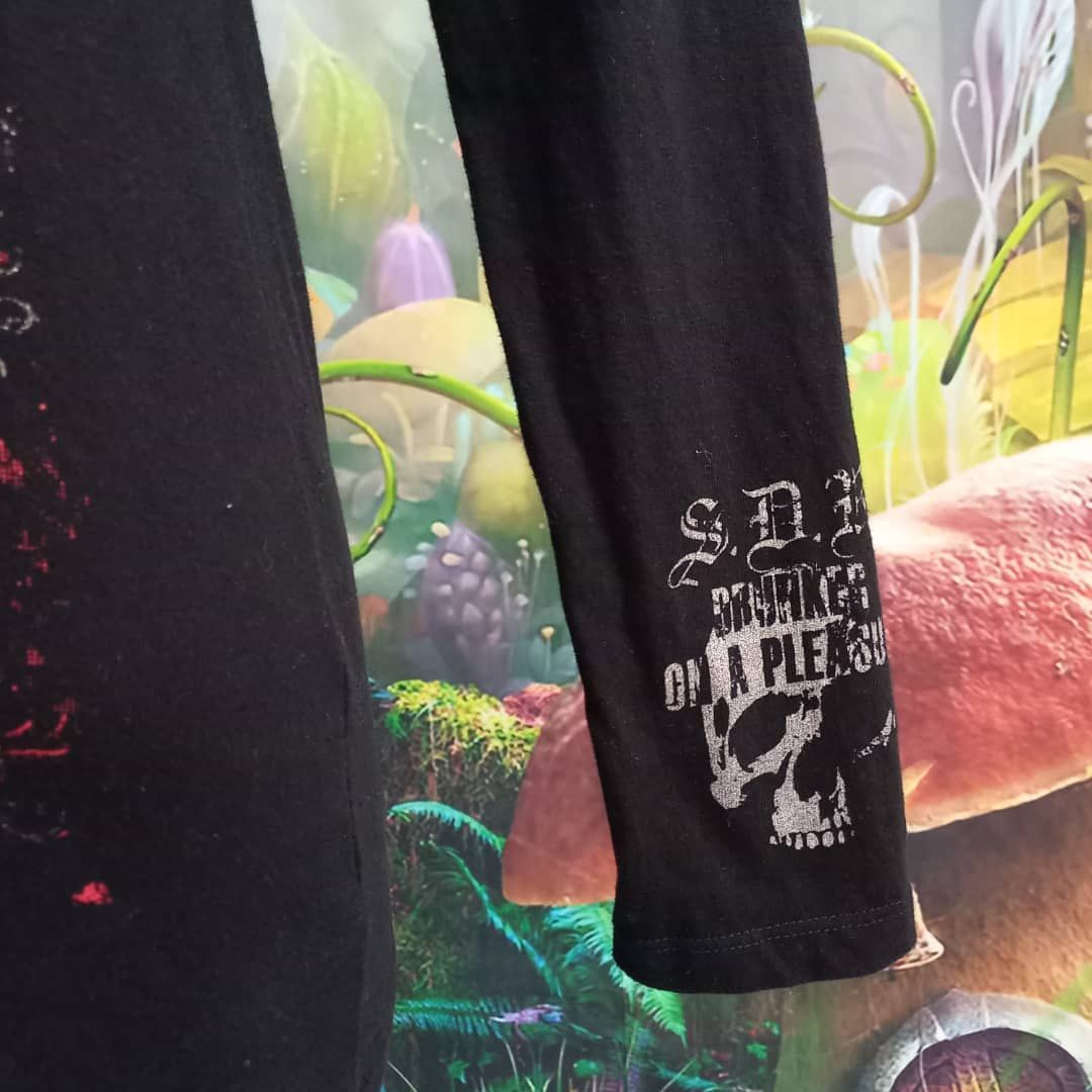 Japanese Brand SEX POT REVENGE Noir Decor Long Sleeve T-shirt Size US XS / EU 42 / 0 - 3 Thumbnail