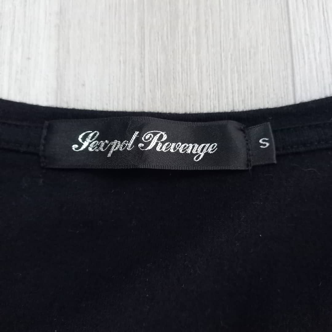 Japanese Brand SEX POT REVENGE Noir Decor Long Sleeve T-shirt Size US XS / EU 42 / 0 - 8 Thumbnail