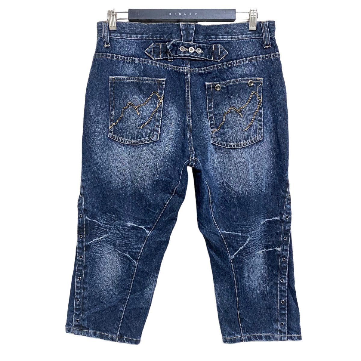 PPFM PPFM Denim Bondage Cropped Pants Size US 32 / EU 48 - 1 Thumbnail