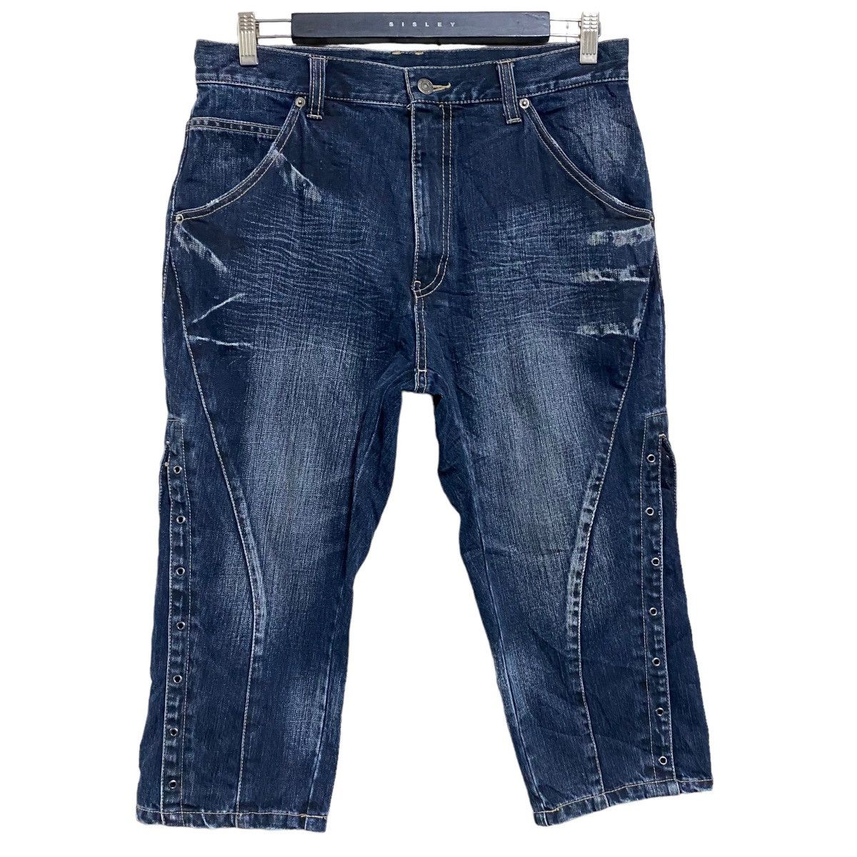 PPFM PPFM Denim Bondage Cropped Pants Size US 32 / EU 48 - 2 Thumbnail