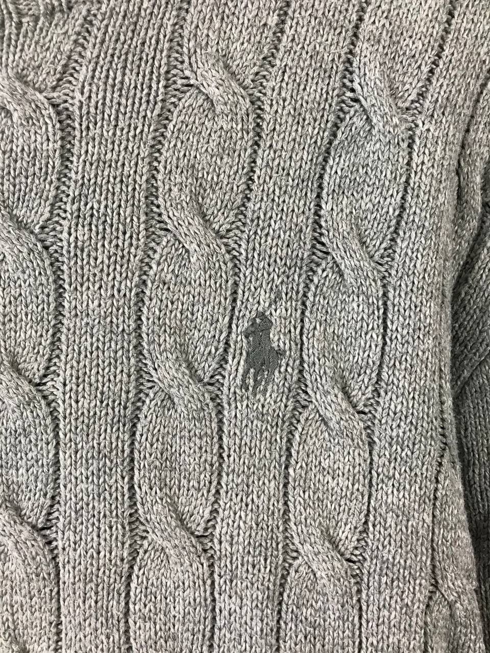 Vintage Polo Ralph Lauren vintage luxury gray sweater Size US L / EU 52-54 / 3 - 3 Thumbnail