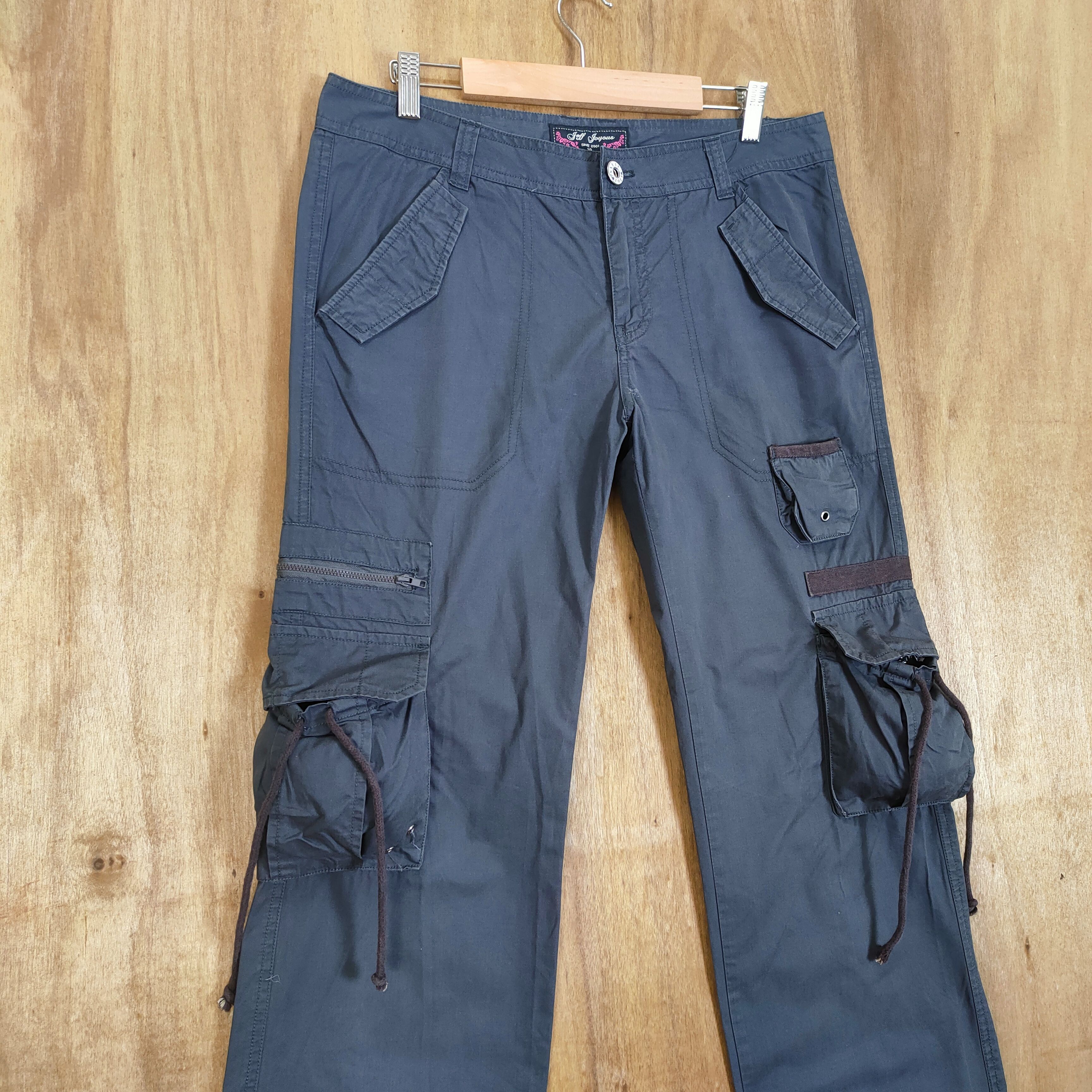 Japanese Brand JOFF BONDAGE FLARE CARGO PANTS Size US 32 / EU 48 - 4 Thumbnail