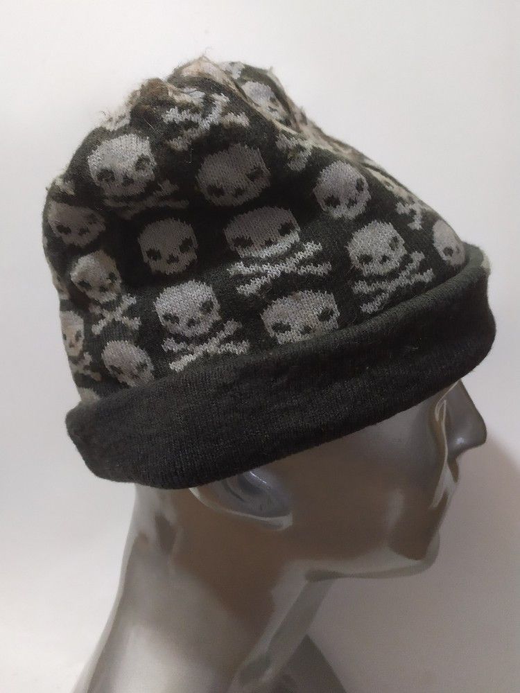 Japanese Brand 🔥Level Japan Fullprint Skull skeleton punk bondage hats Size ONE SIZE - 4 Thumbnail
