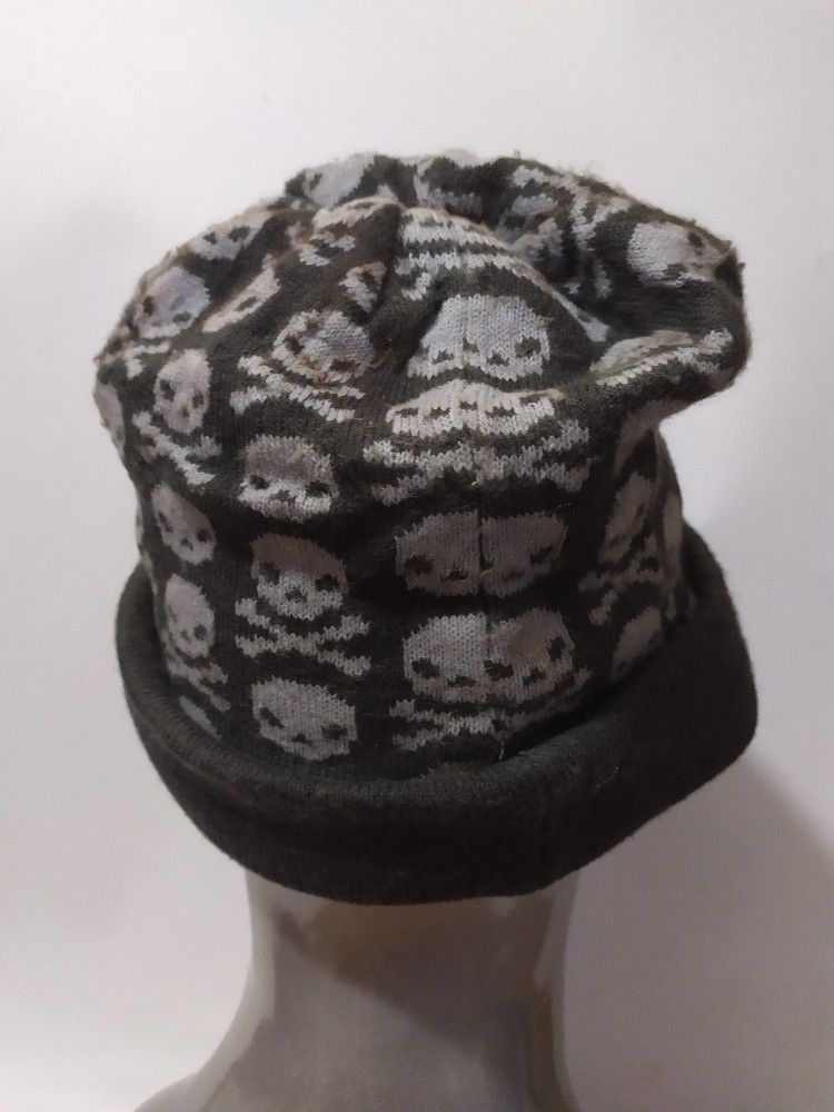 Japanese Brand 🔥Level Japan Fullprint Skull skeleton punk bondage hats Size ONE SIZE - 5 Thumbnail