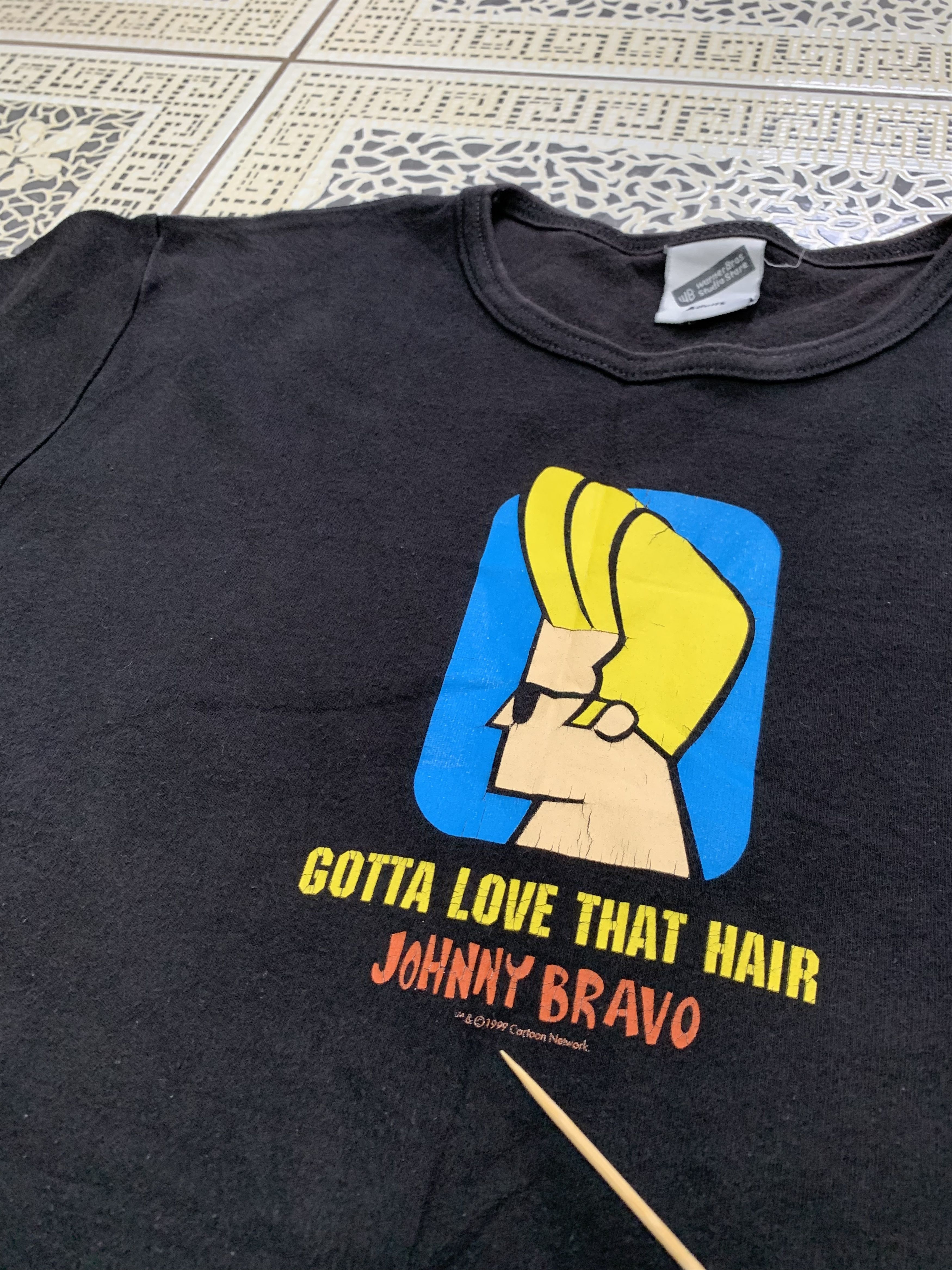 Cartoon Network × Other × Vintage Johnny Bravo 1999 vintage tee Gotta love that hair Size US M / EU 48-50 / 2 - 7 Thumbnail