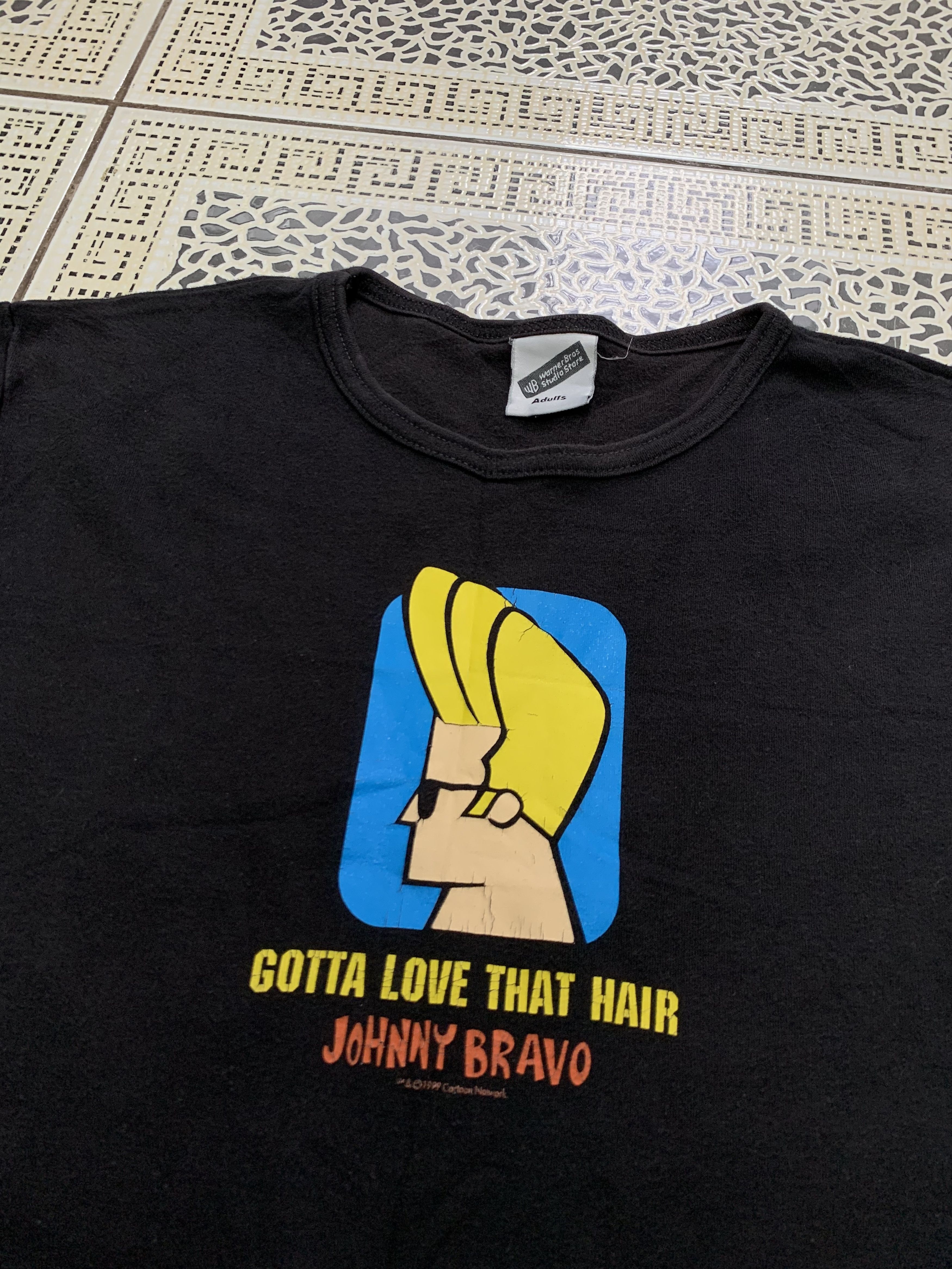 Cartoon Network × Other × Vintage Johnny Bravo 1999 vintage tee Gotta love that hair Size US M / EU 48-50 / 2 - 6 Thumbnail