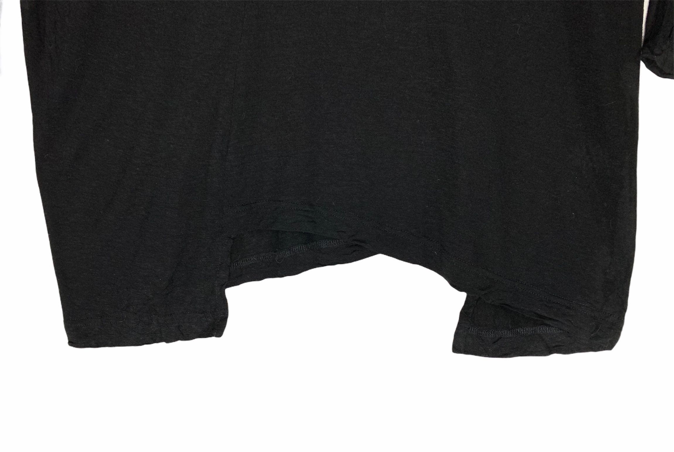 Y's × Yohji Yamamoto Y's Yohji Yamamoto black plain asymmetrical hem long shirt Size US S / EU 44-46 / 1 - 4 Thumbnail