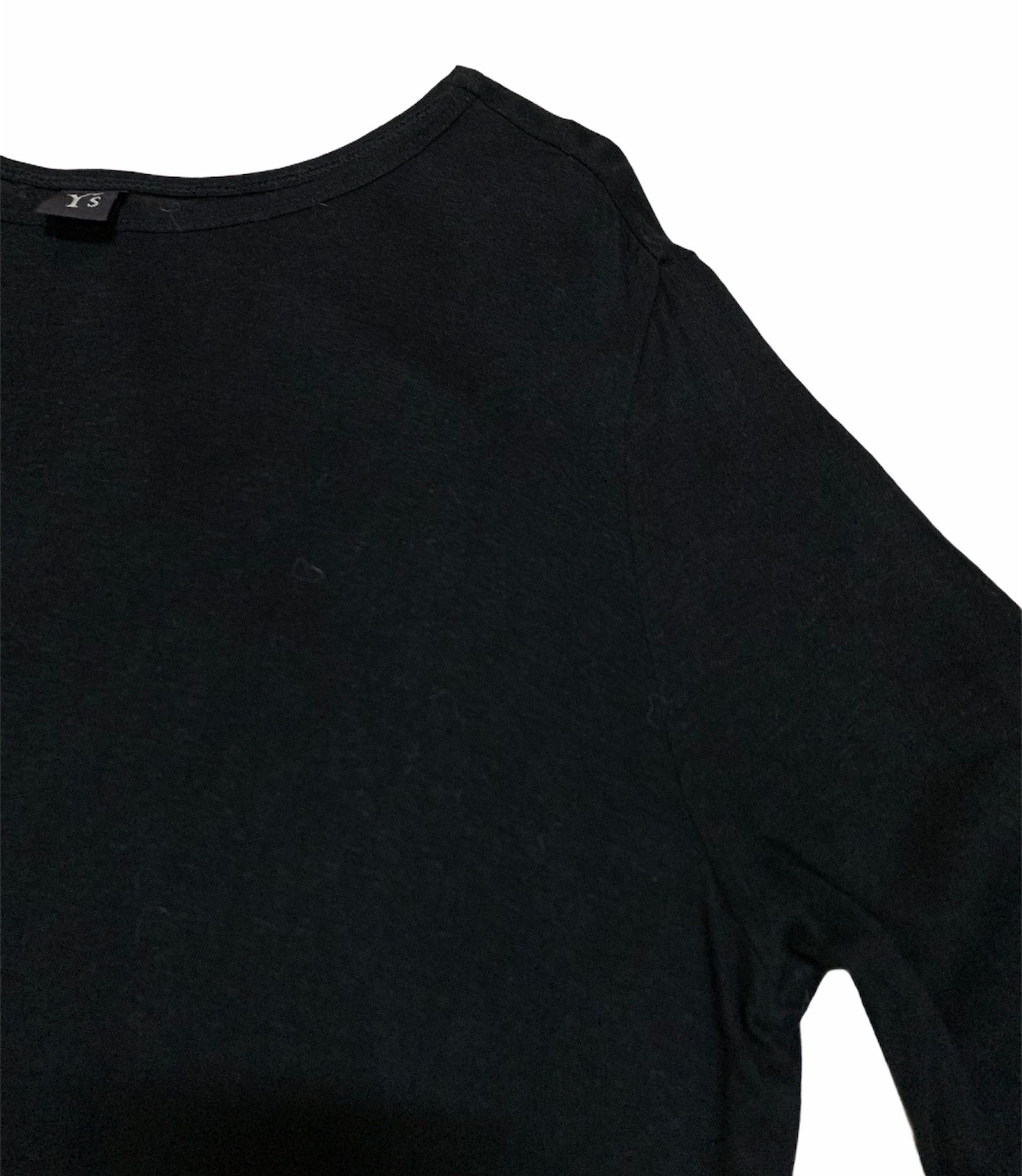 Y's × Yohji Yamamoto Y's Yohji Yamamoto black plain asymmetrical hem long shirt Size US S / EU 44-46 / 1 - 7 Thumbnail