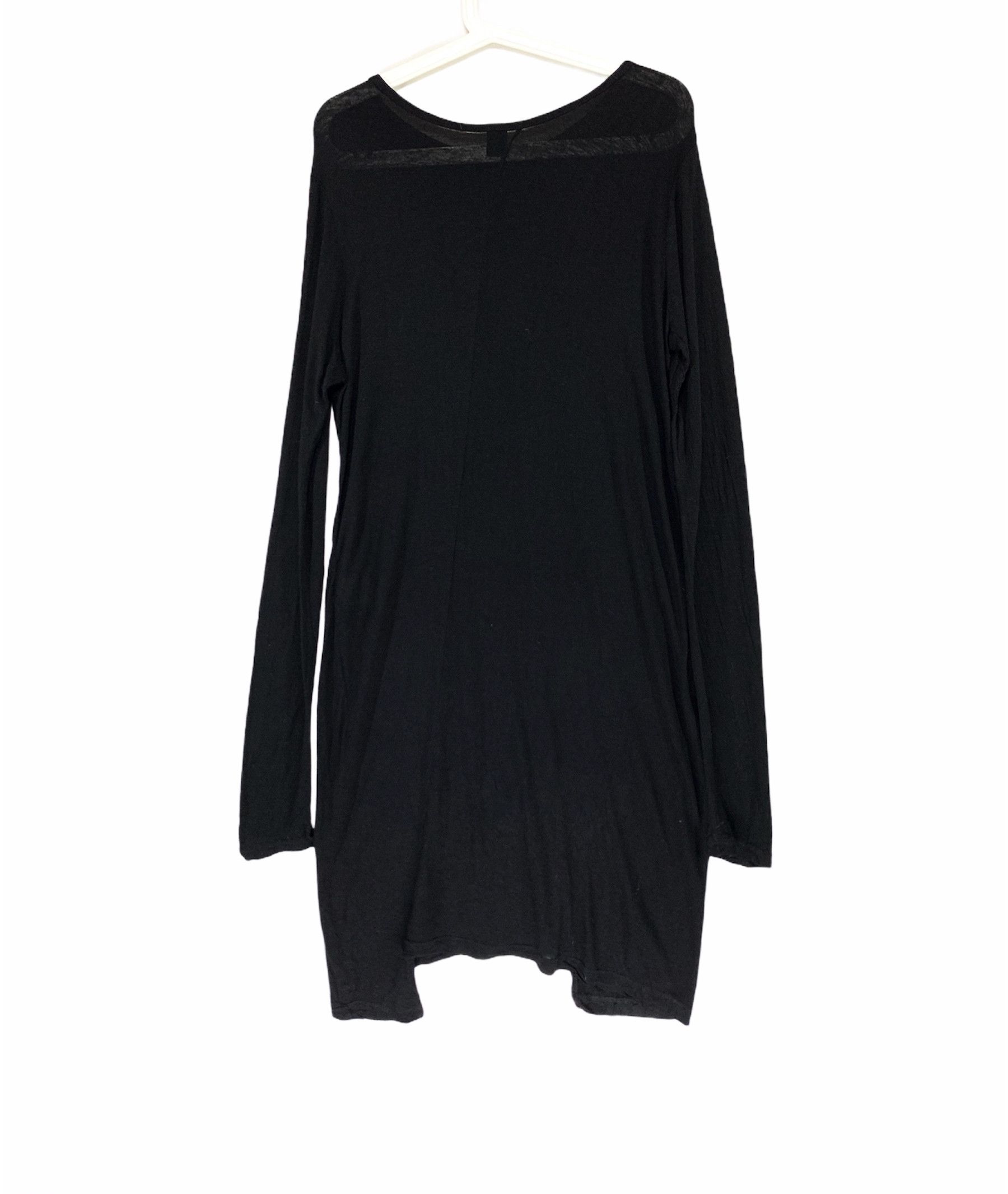 Y's × Yohji Yamamoto Y's Yohji Yamamoto black plain asymmetrical hem long shirt Size US S / EU 44-46 / 1 - 2 Thumbnail