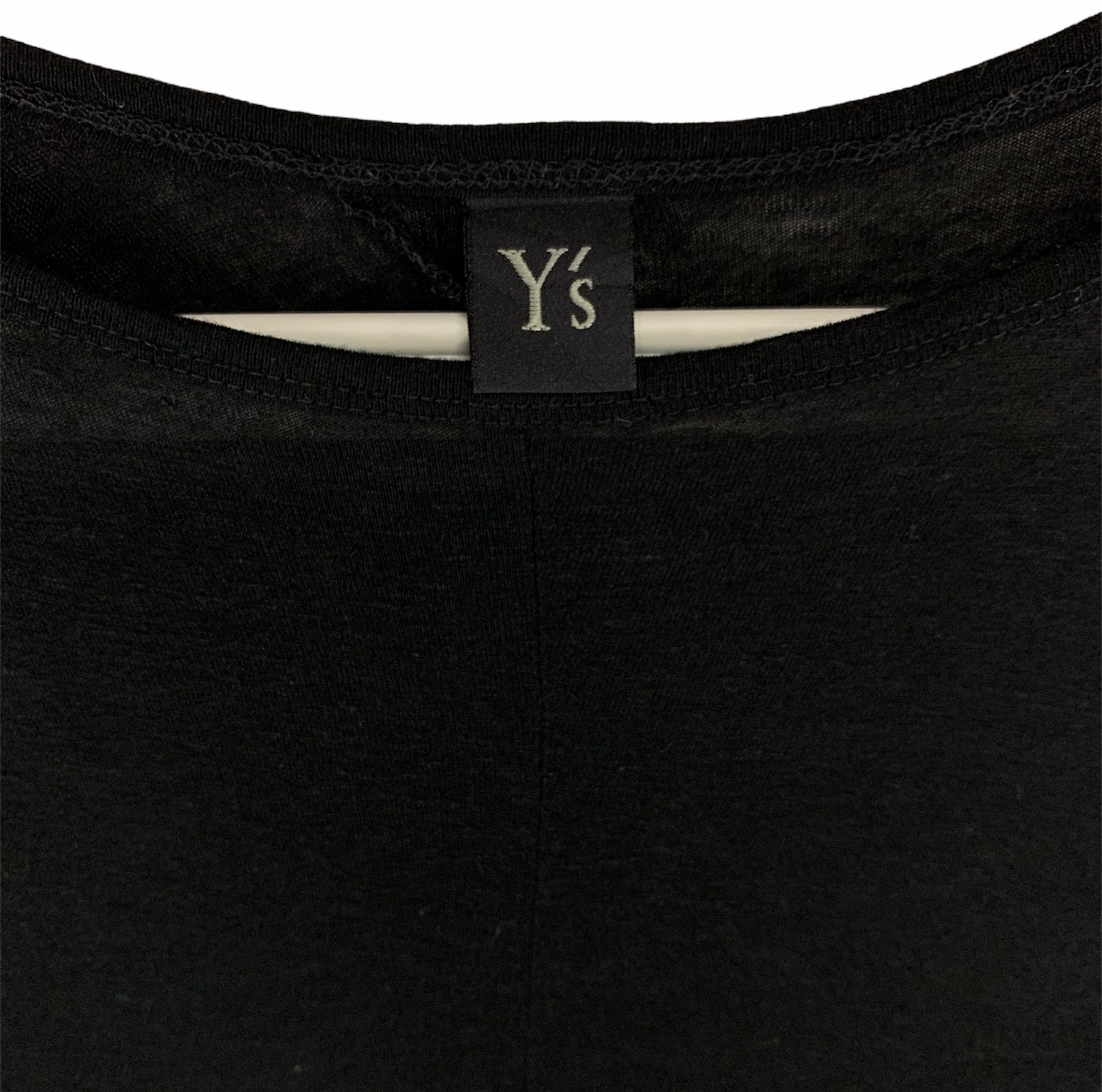 Y's × Yohji Yamamoto Y's Yohji Yamamoto black plain asymmetrical hem long shirt Size US S / EU 44-46 / 1 - 8 Thumbnail