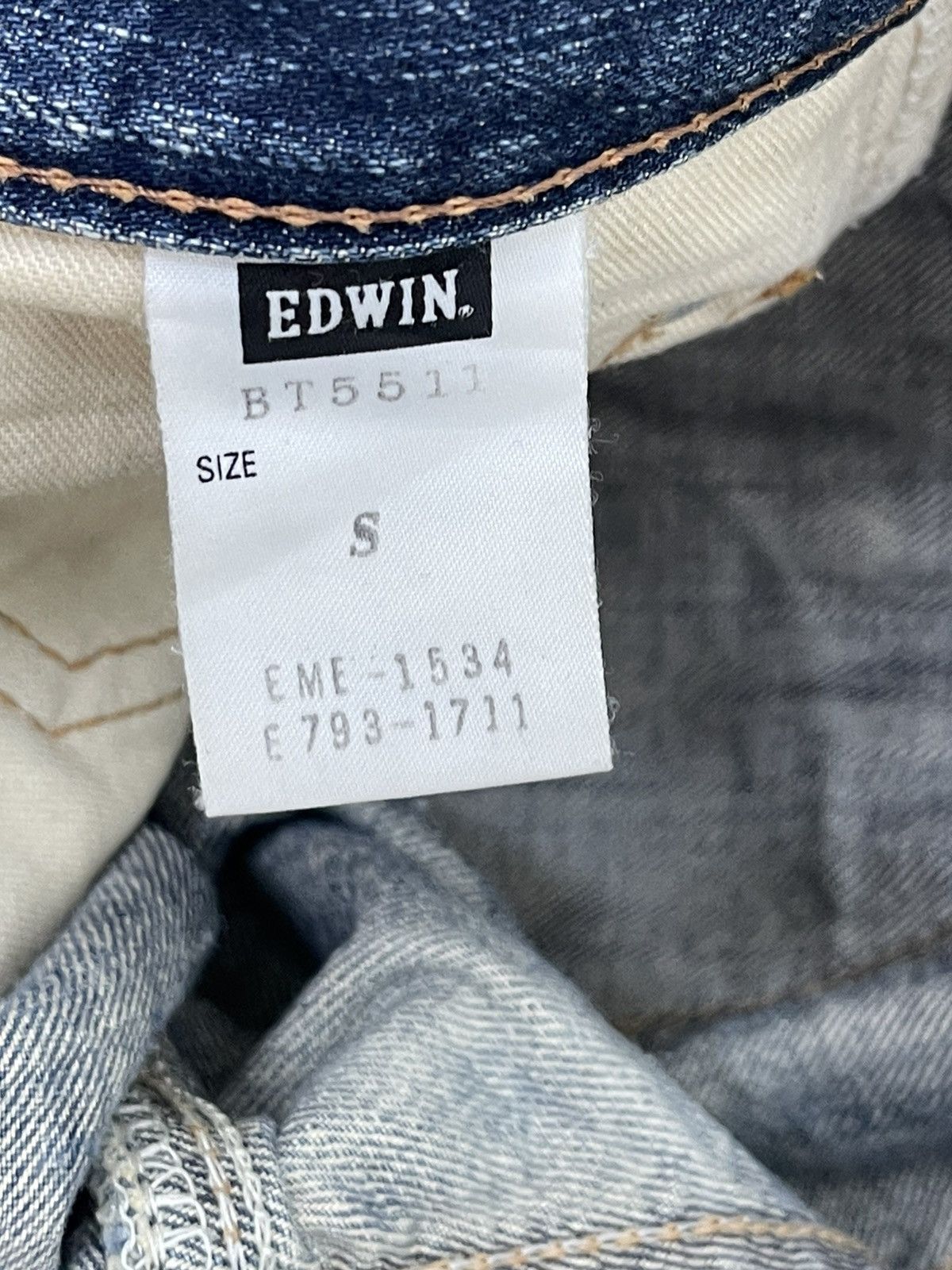 Edwin Flare Jeans Edwin Japan Distres Denim Low Rise Boot Cut 5🟦3 Size US 29 - 21 Thumbnail