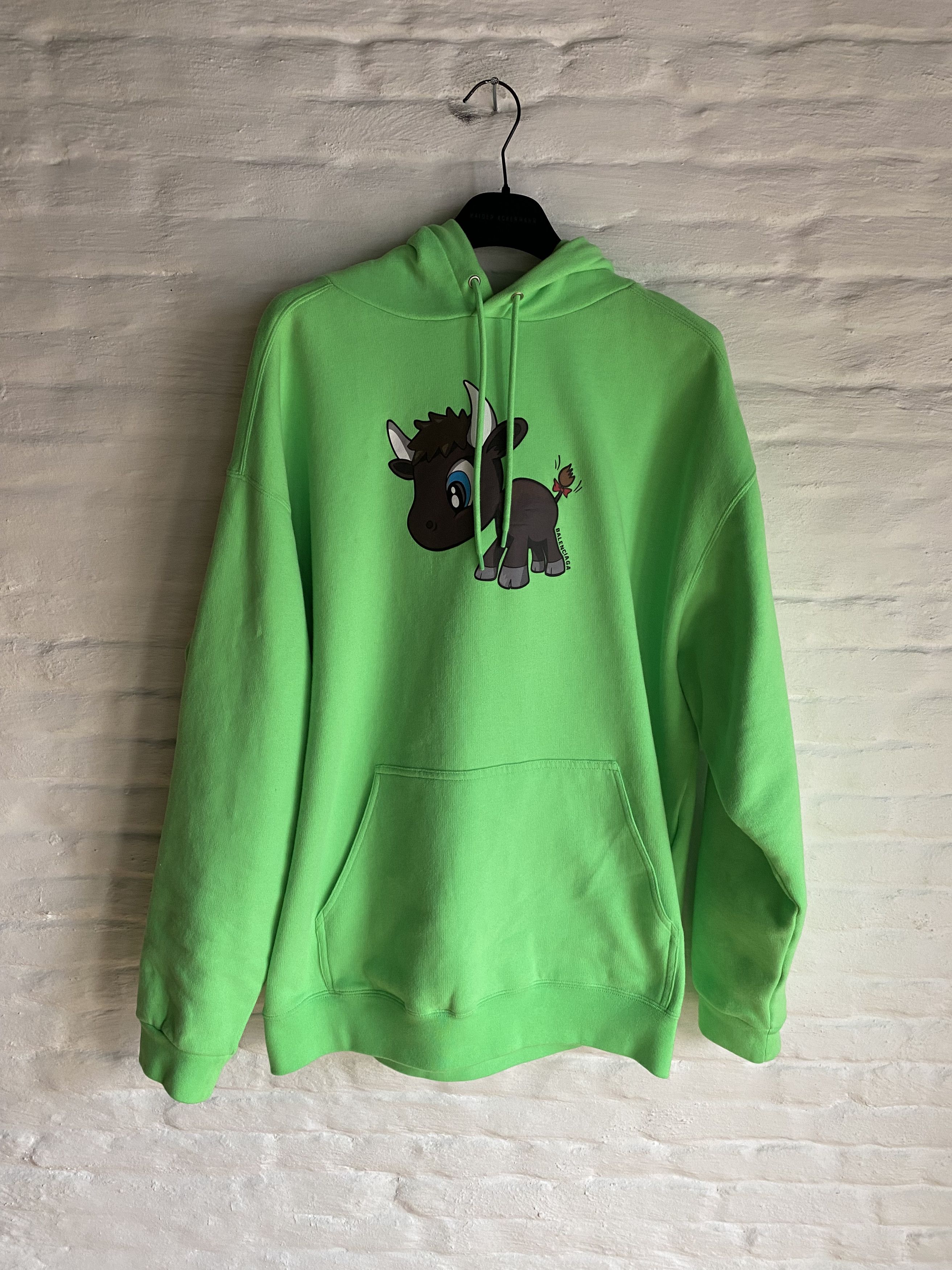 image of Balenciaga Eastern New Year Hoodie Size XL in Neon, Men's