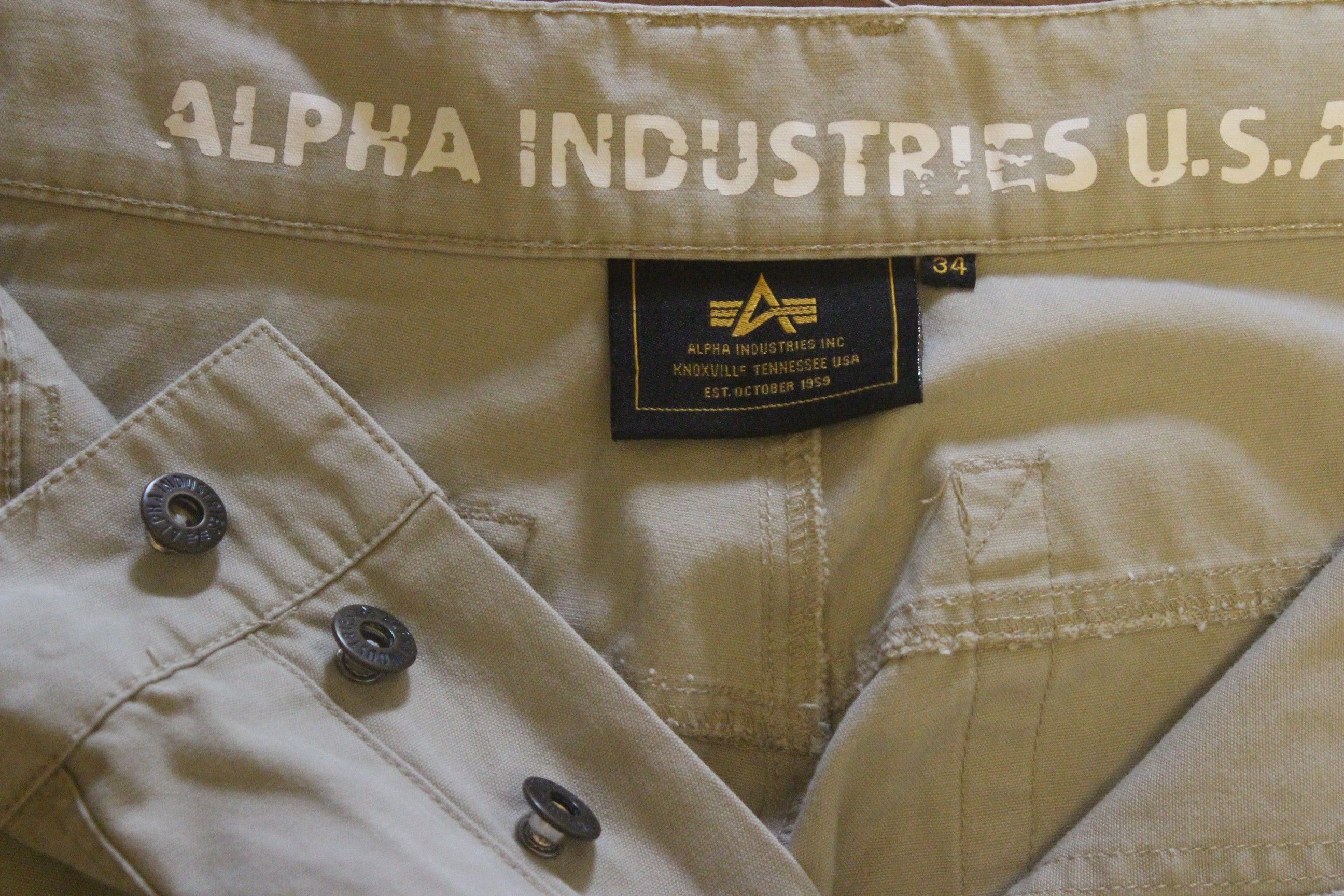 Alpha Industries Alpha Industries Beige Cargo Pants Multipocket Size US 34 / EU 50 - 4 Thumbnail