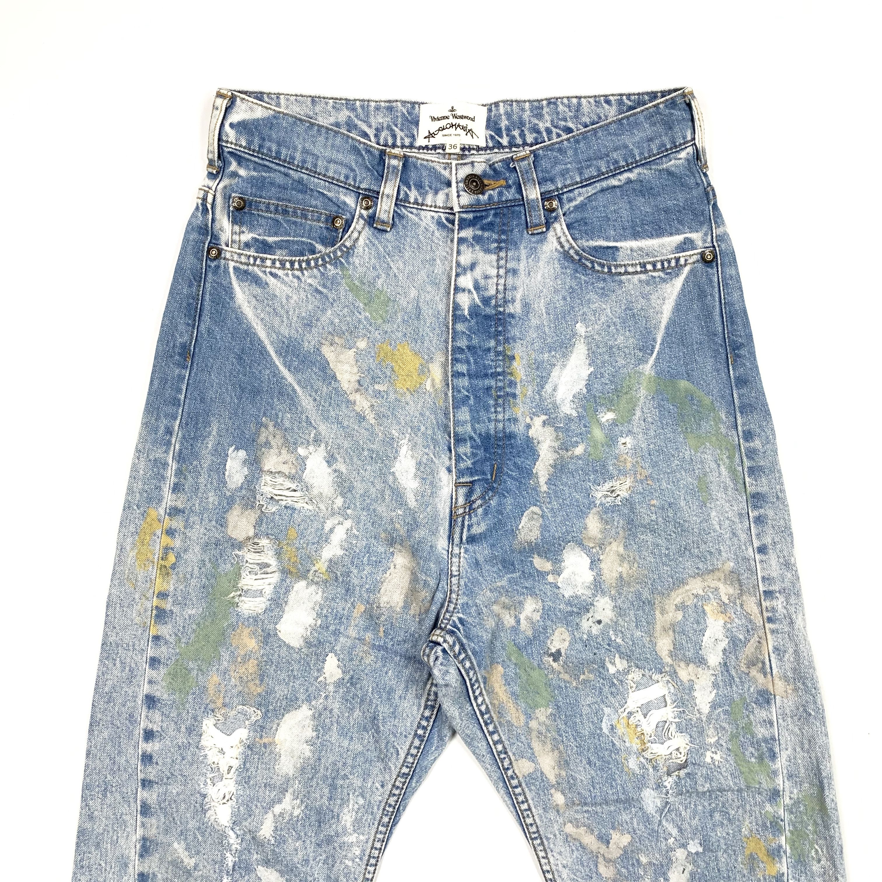 Vivienne Westwood Distressed Painter Jeans Size US 28 / EU 44 - 2 Thumbnail