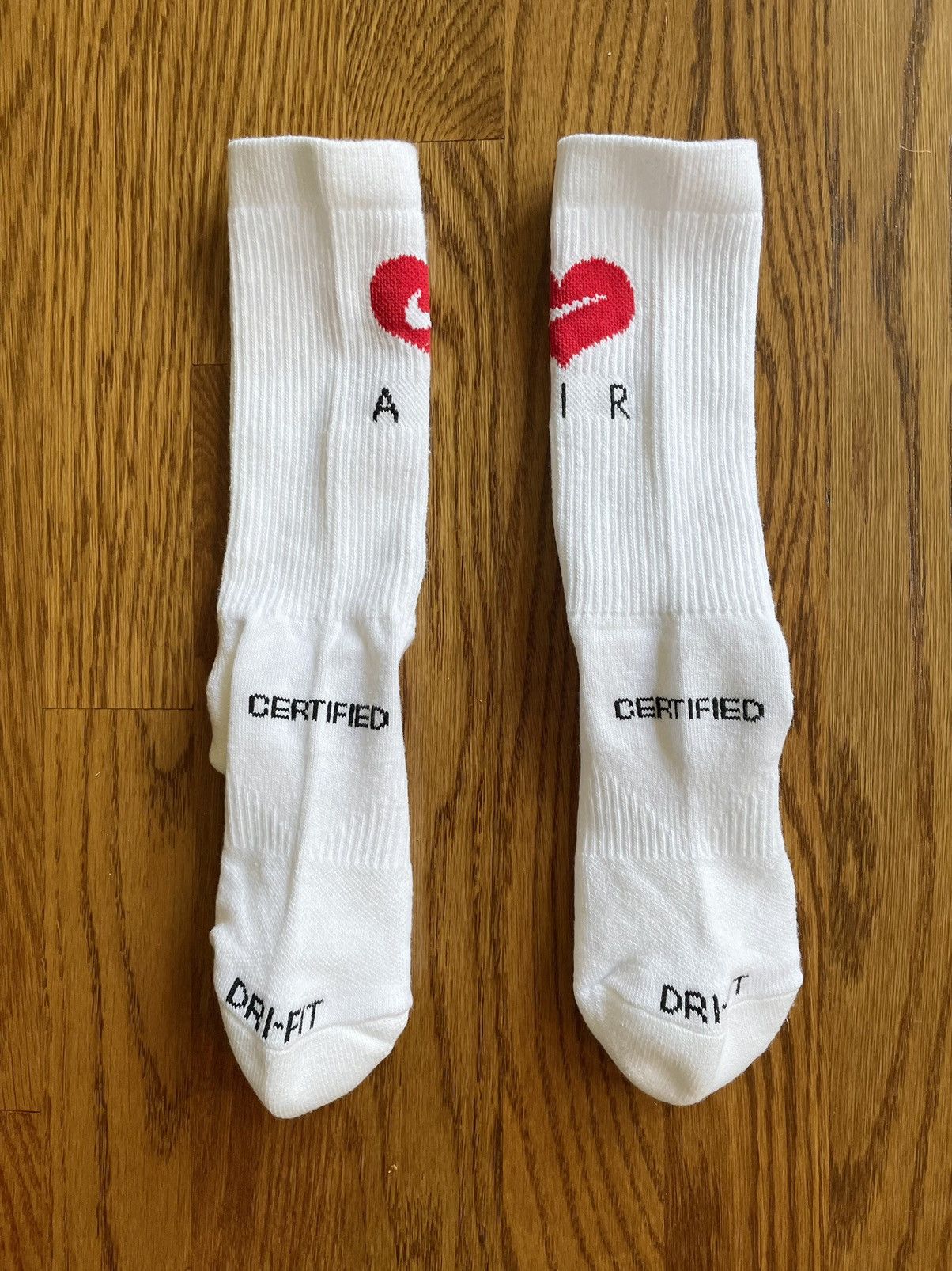 Drake × Nike S One Pair Certified Lover Boy Socks White CLB Air Long Crew Size ONE SIZE - 3 Thumbnail