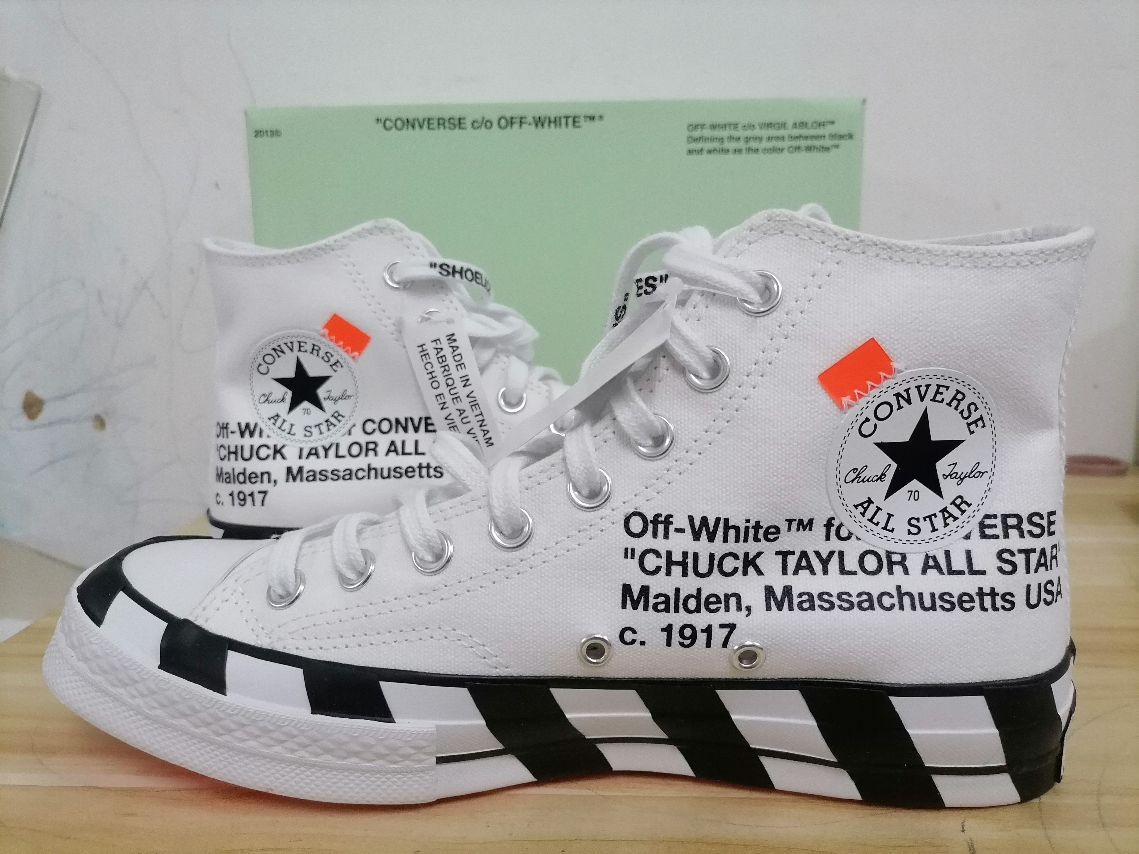 Converse × Off-White OFF-WHITE X CONVERSE Chuck Taylor 7 Size US 7.5 / EU 40-41 - 3 Thumbnail