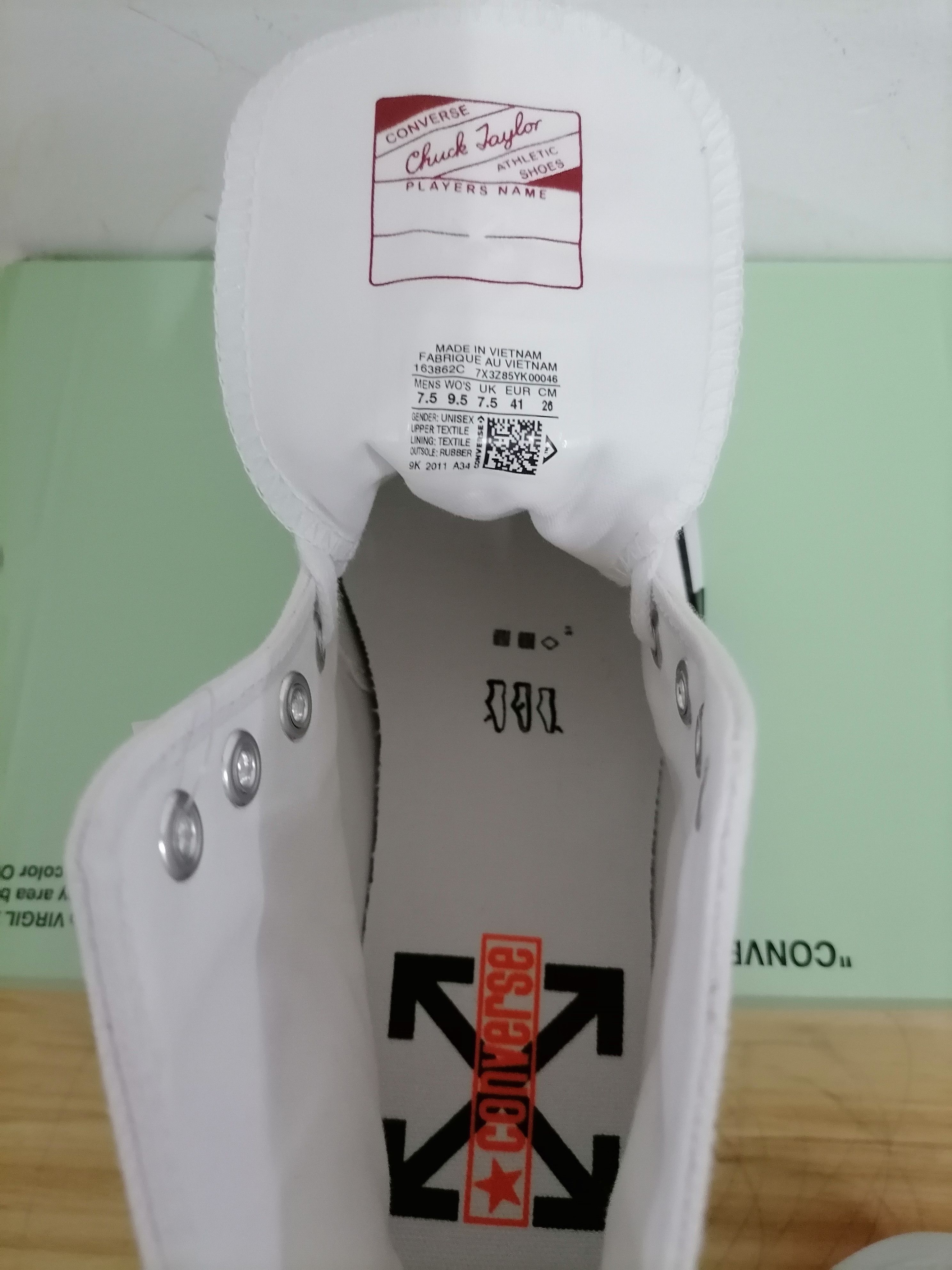 Converse × Off-White OFF-WHITE X CONVERSE Chuck Taylor 7 Size US 7.5 / EU 40-41 - 7 Thumbnail