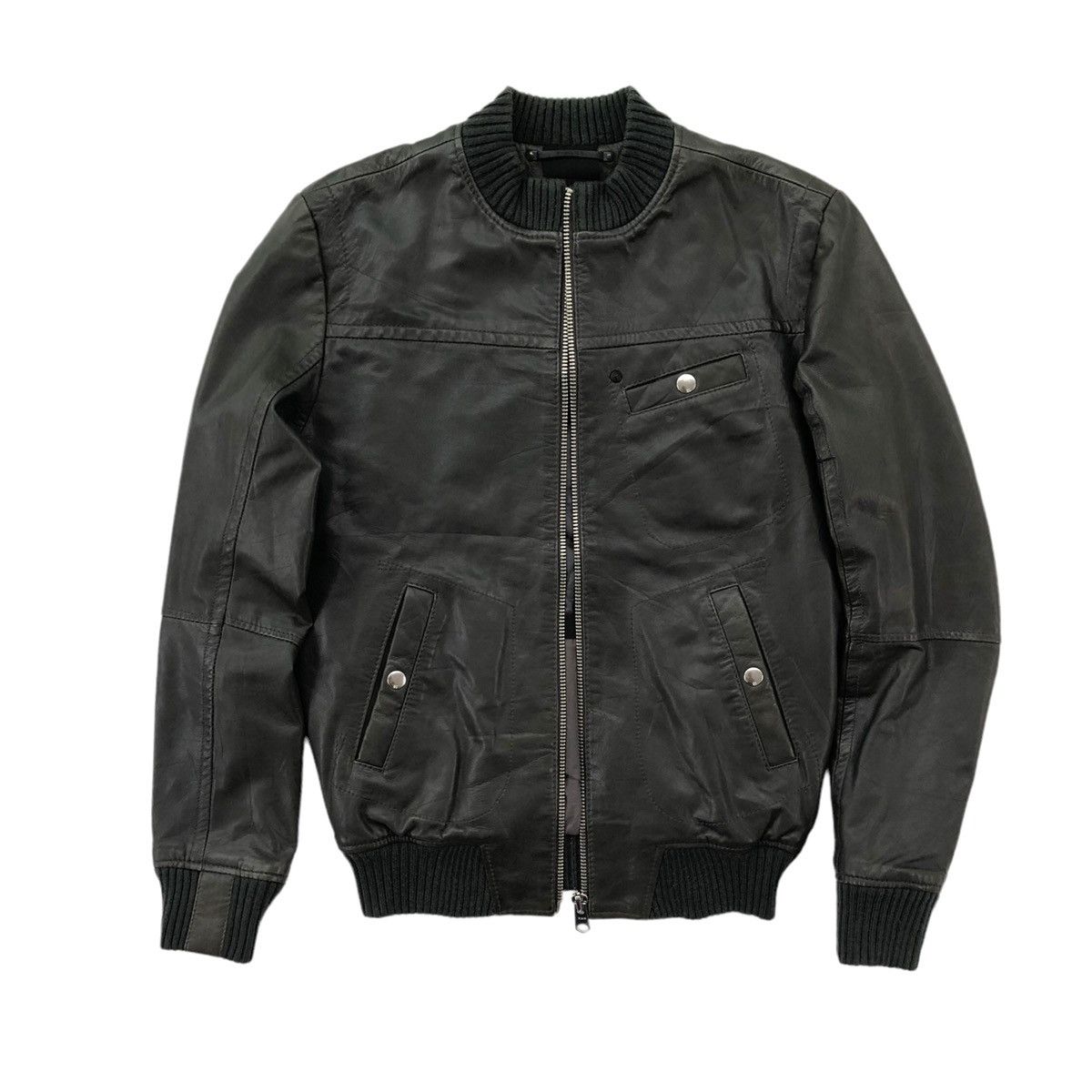 G-Star RAW CORRECTION by G-STAR Leather Full Zip Bomber Jacket Size US S / EU 44-46 / 1 - 9 Thumbnail