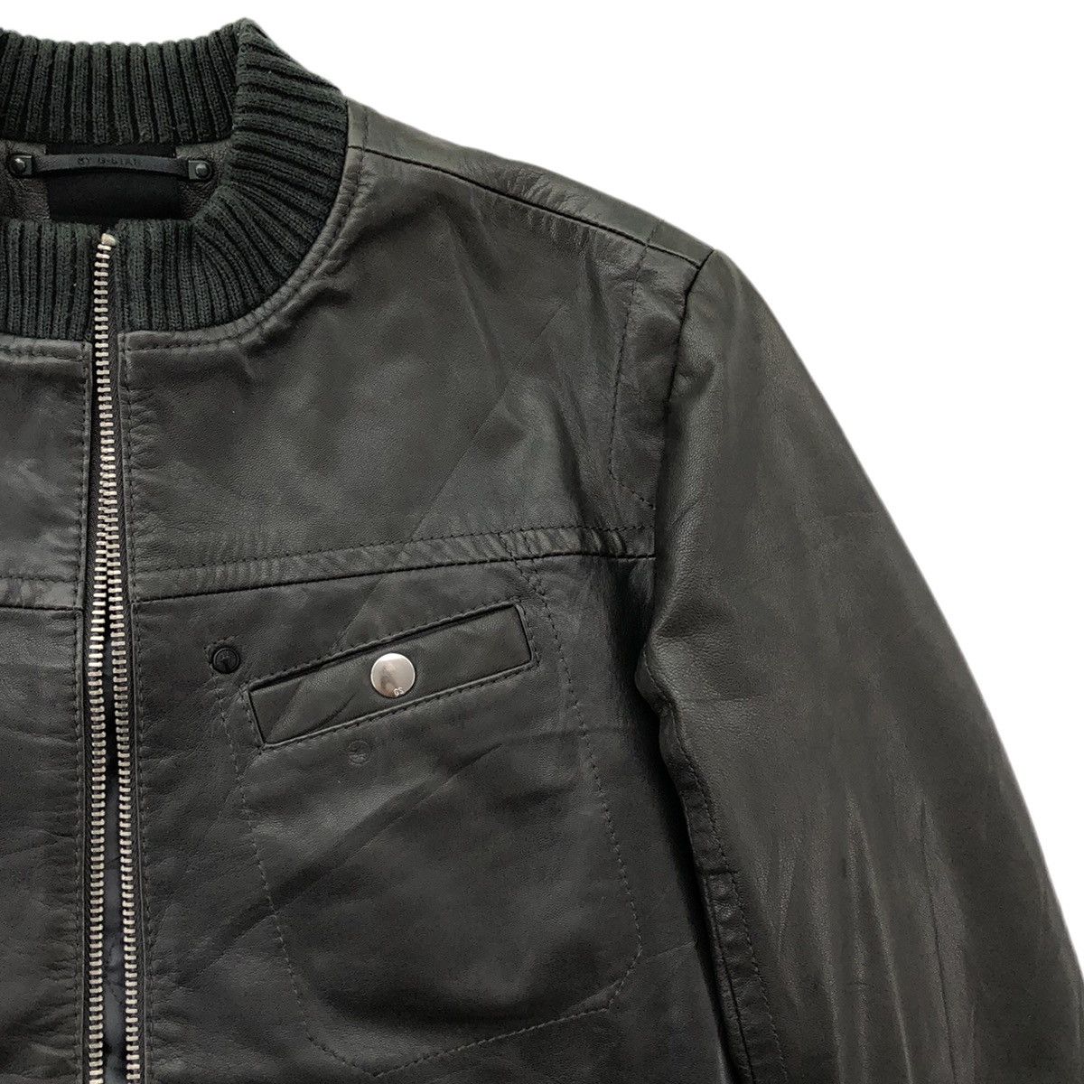 G-Star RAW CORRECTION by G-STAR Leather Full Zip Bomber Jacket Size US S / EU 44-46 / 1 - 10 Thumbnail