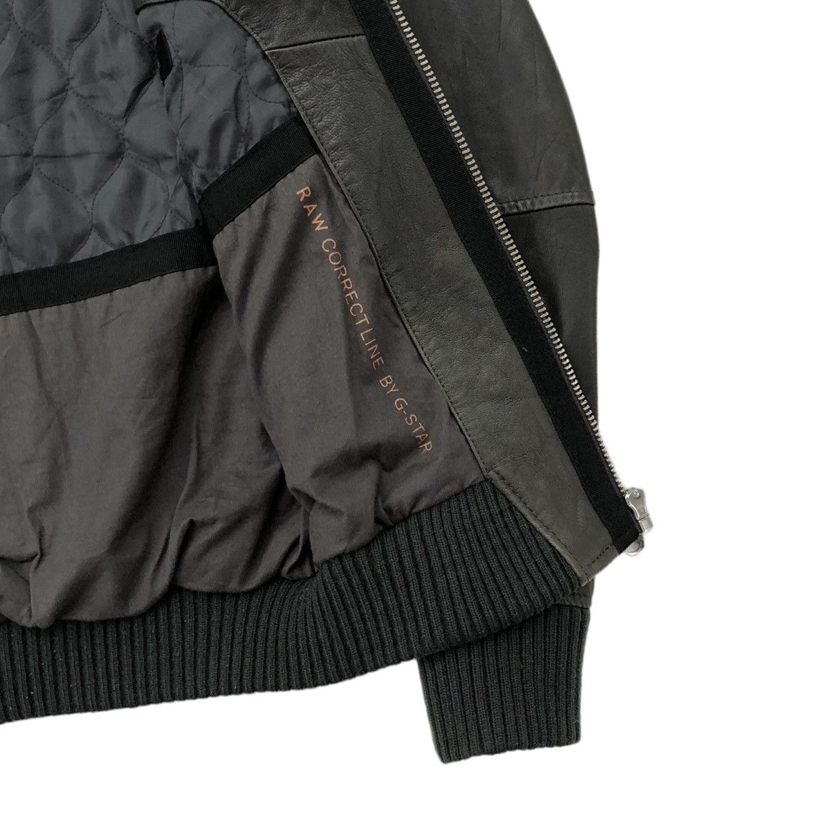 G-Star RAW CORRECTION by G-STAR Leather Full Zip Bomber Jacket Size US S / EU 44-46 / 1 - 14 Thumbnail