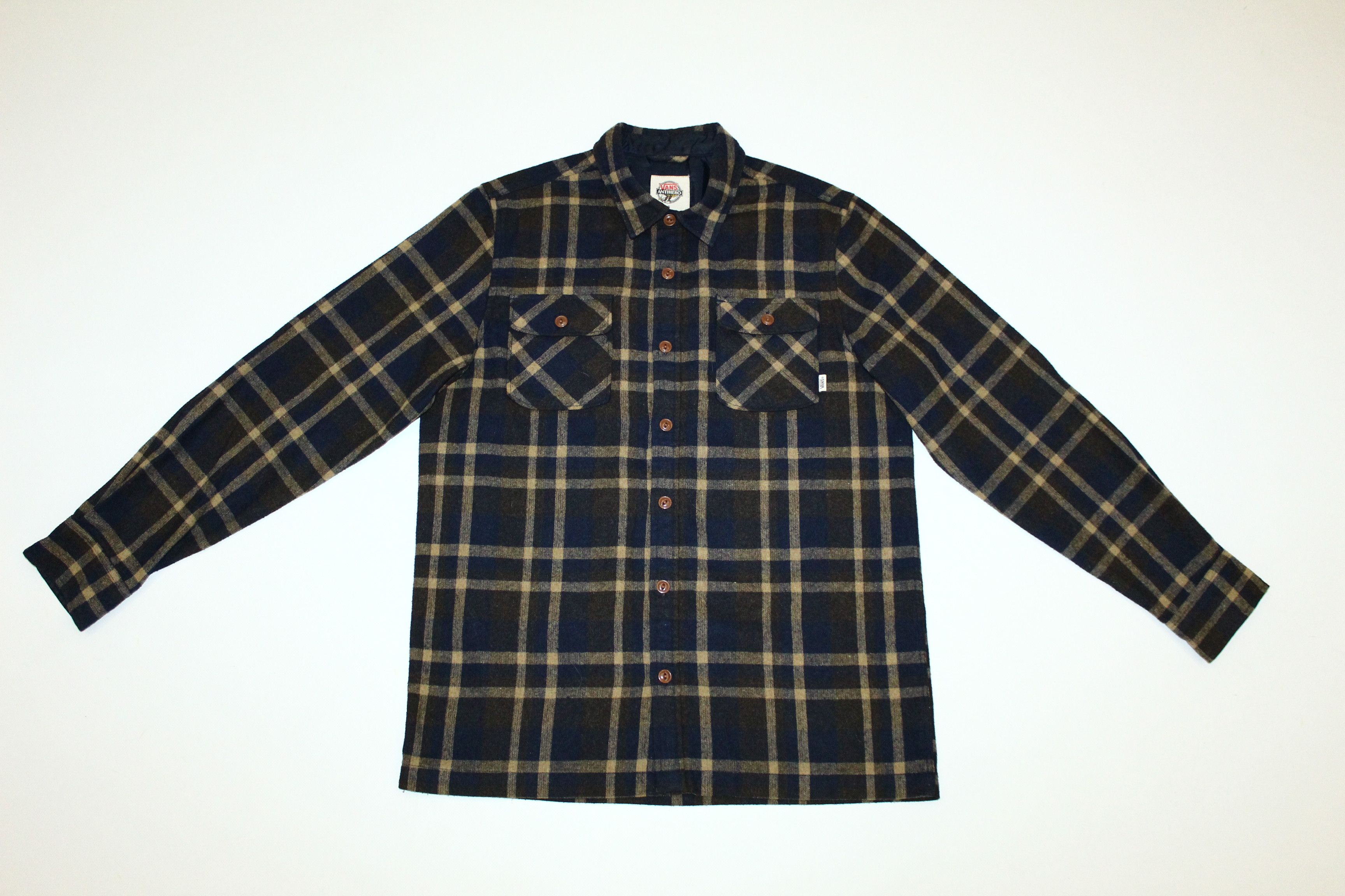 Antihero RARE🔥Y2K Antihero x Vans Plaid Check Blend Flannel Shirt Size US M / EU 48-50 / 2 - 2 Thumbnail