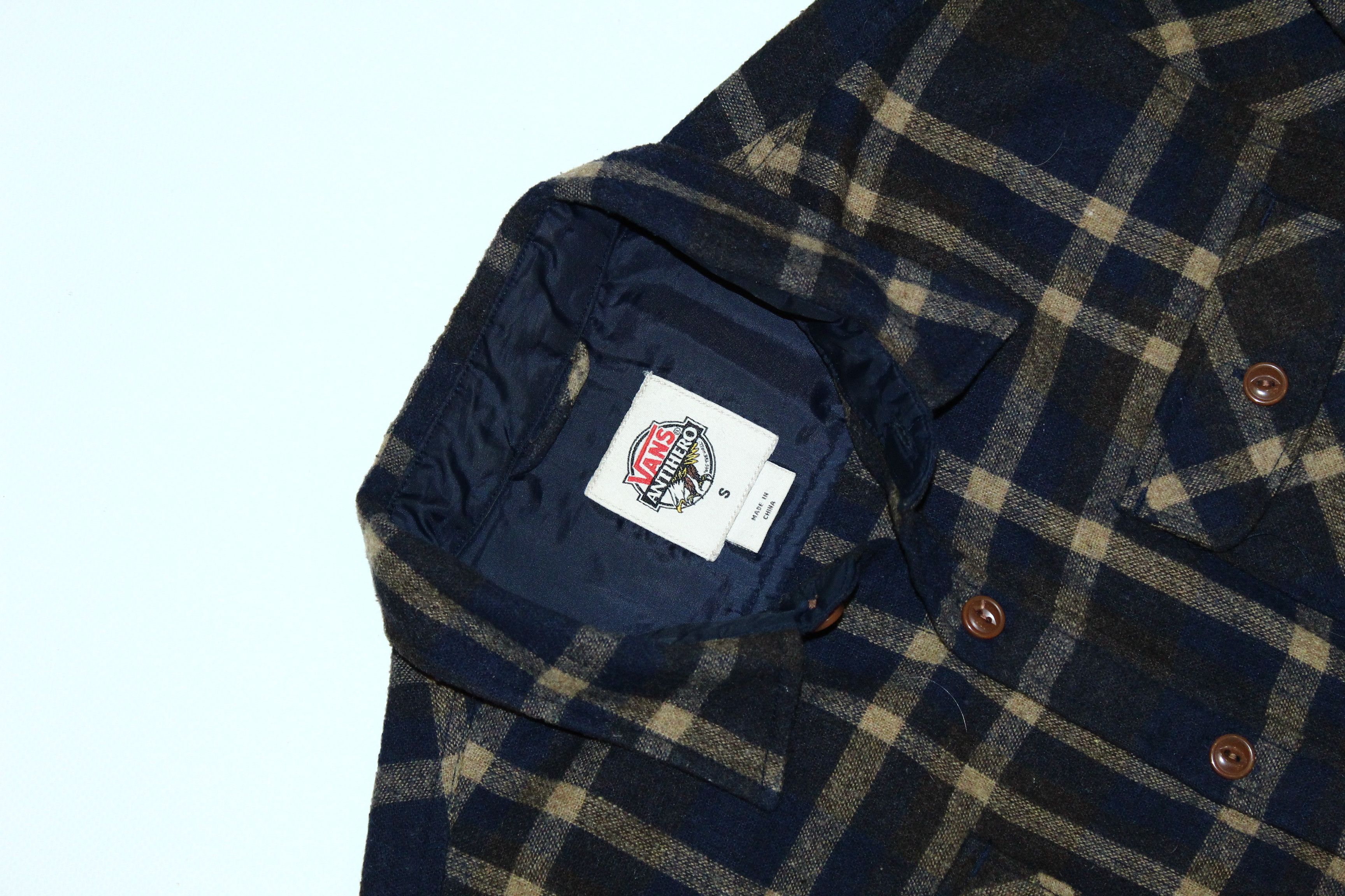 Antihero RARE🔥Y2K Antihero x Vans Plaid Check Blend Flannel Shirt Size US M / EU 48-50 / 2 - 5 Thumbnail