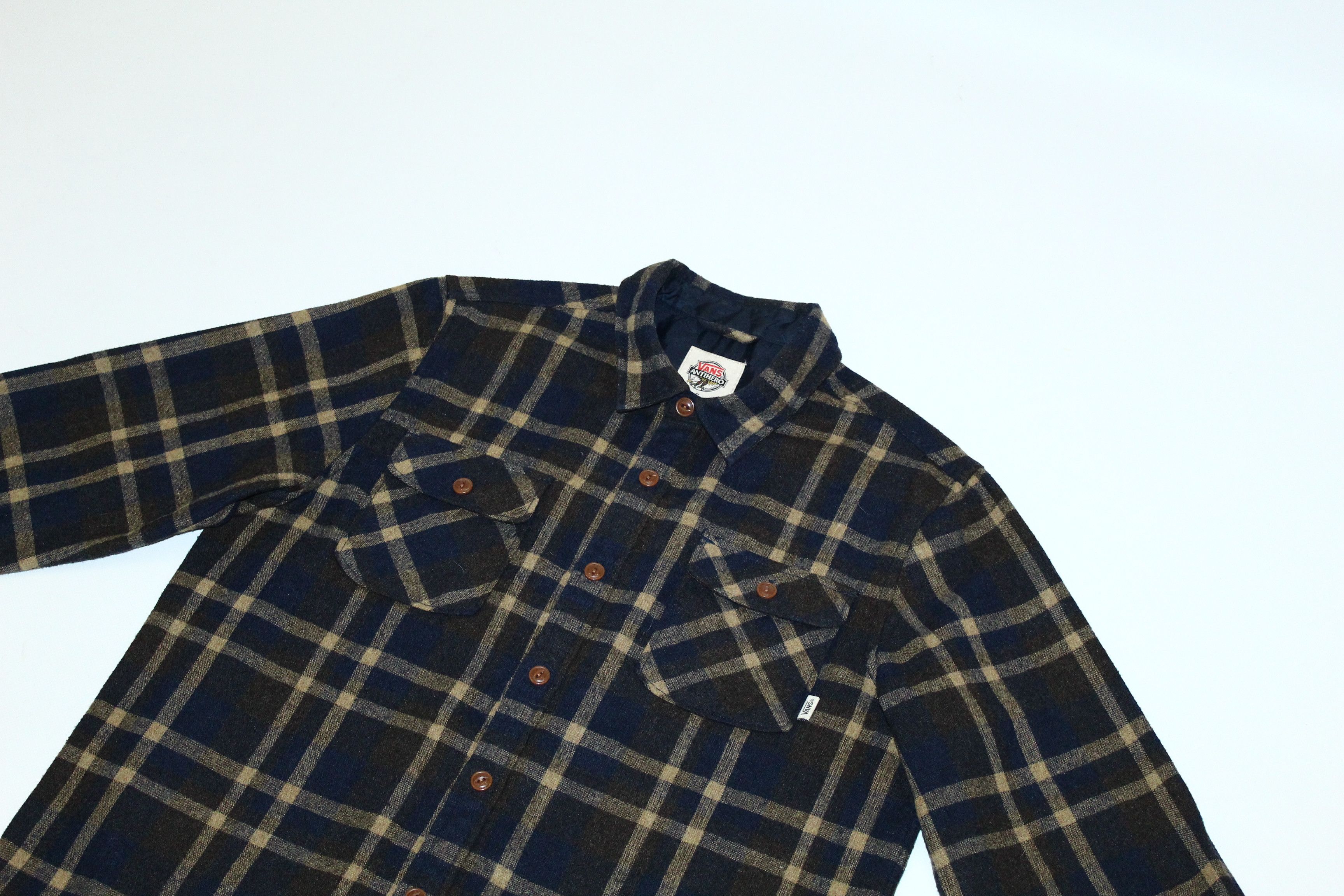 Antihero RARE🔥Y2K Antihero x Vans Plaid Check Blend Flannel Shirt Size US M / EU 48-50 / 2 - 3 Thumbnail