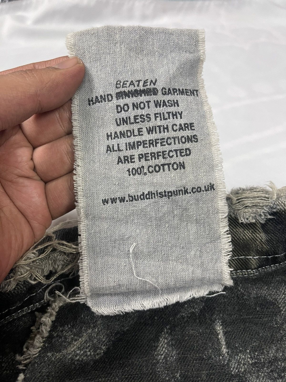 Japanese Brand Buddish punk distressed denim jacket with patchers Size US M / EU 48-50 / 2 - 5 Thumbnail
