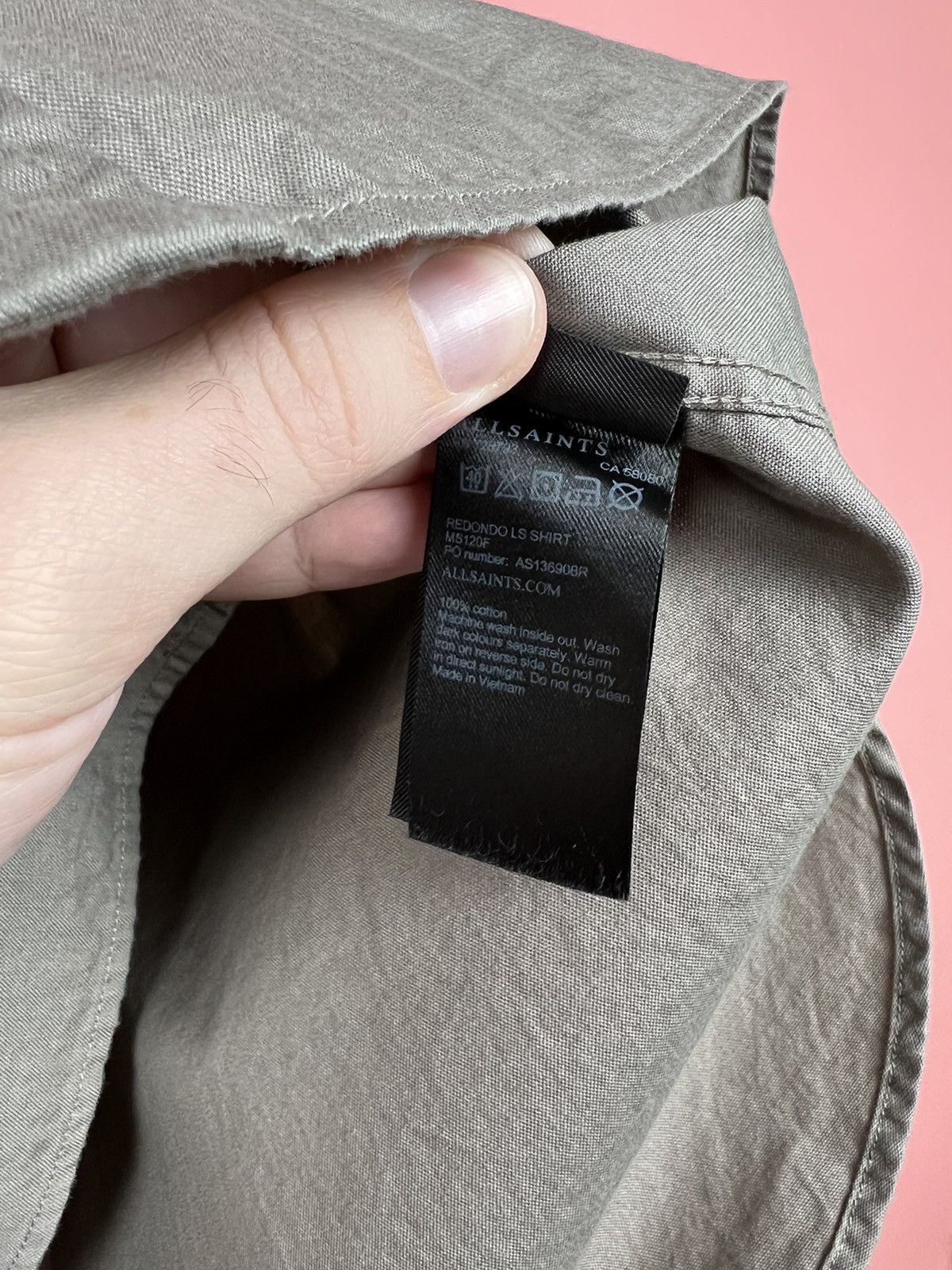Allsaints Allsaints shirt button ups streetwear logo Size US M / EU 48-50 / 2 - 7 Thumbnail