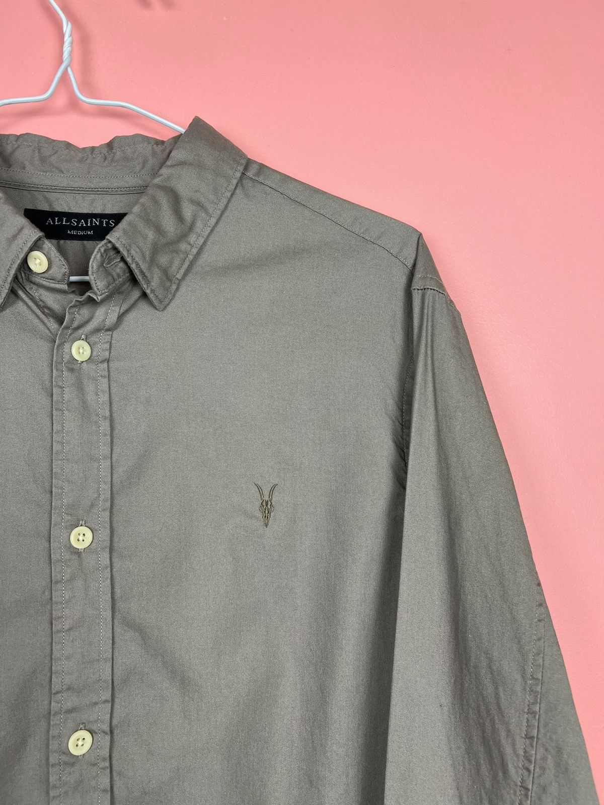 Allsaints Allsaints shirt button ups streetwear logo Size US M / EU 48-50 / 2 - 2 Thumbnail