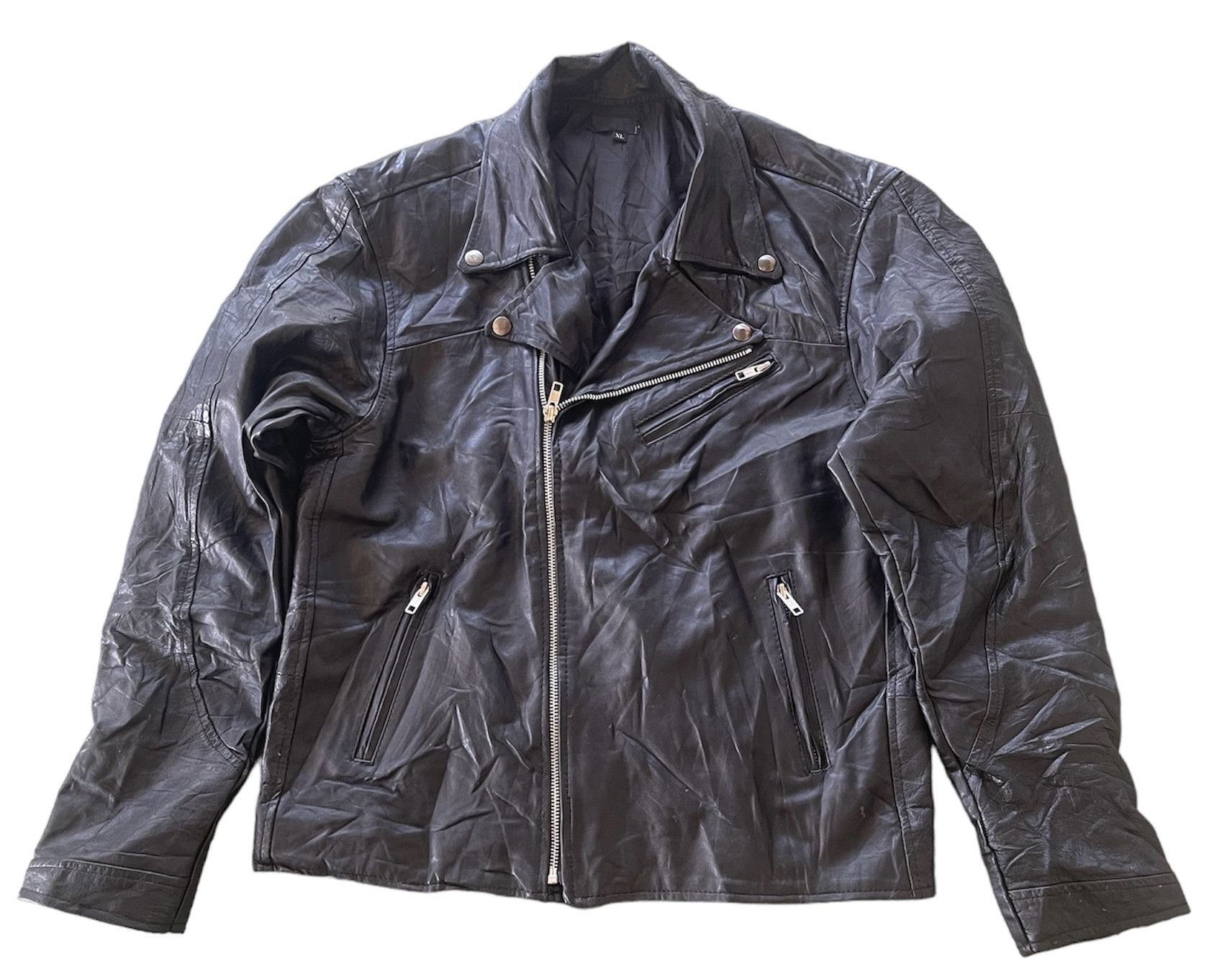 Vintage UNBRAND JACKET LEATHER ZIPPER JAPAN Size US M / EU 48-50 / 2 - 2 Thumbnail