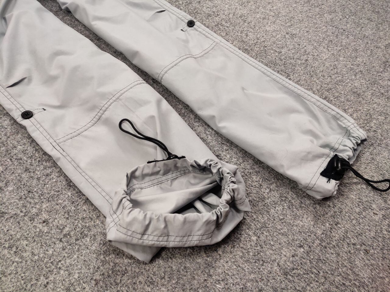 Japanese Brand Vintage 90's Japanese gray Cargo parachute Baggy Light Pants Size US 36 / EU 52 - 11 Thumbnail