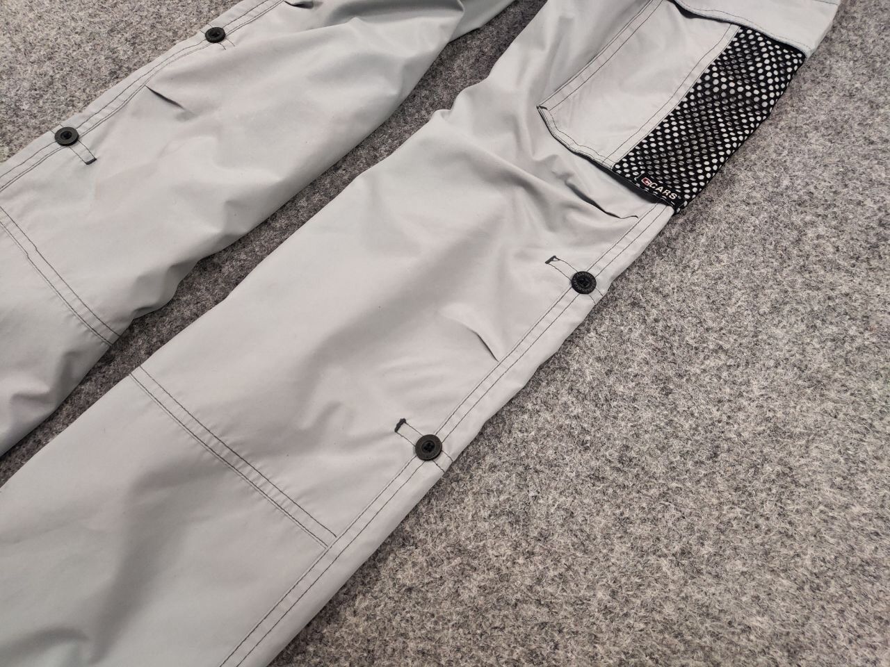 Japanese Brand Vintage 90's Japanese gray Cargo parachute Baggy Light Pants Size US 36 / EU 52 - 6 Thumbnail