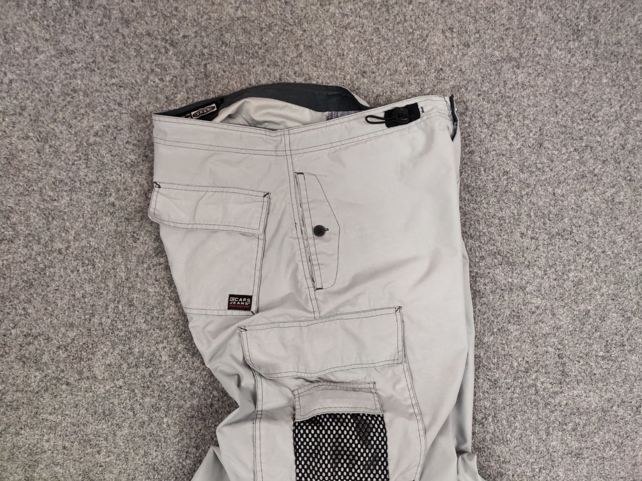 Japanese Brand Vintage 90's Japanese gray Cargo parachute Baggy Light Pants Size US 36 / EU 52 - 18 Thumbnail