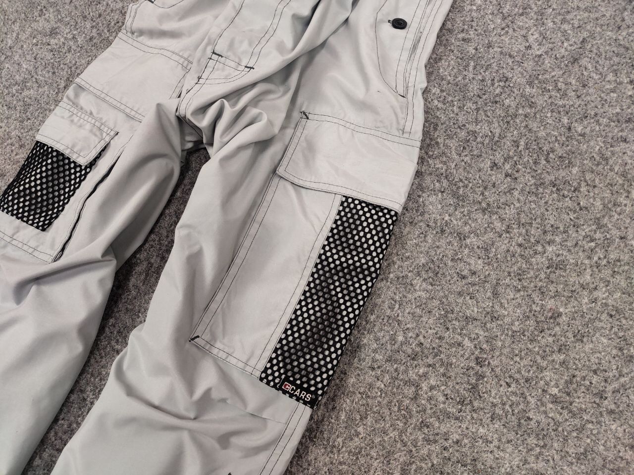 Japanese Brand Vintage 90's Japanese gray Cargo parachute Baggy Light Pants Size US 36 / EU 52 - 5 Thumbnail