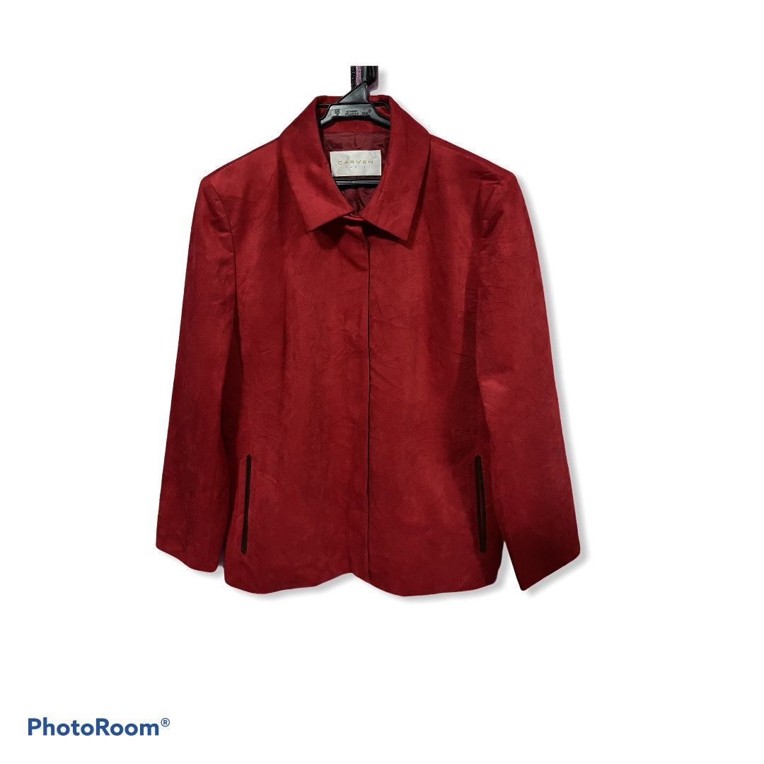 CARVEN PARIS RED SIZE 40 BLEZER