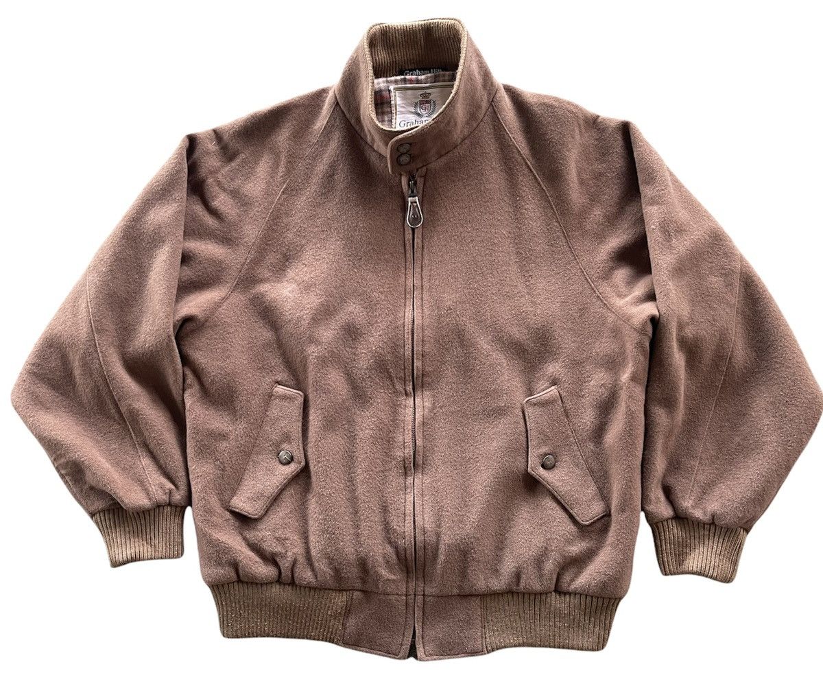 image of Vintage Graham Hill Jacket Wool in Brown, Men's (Size Medium)